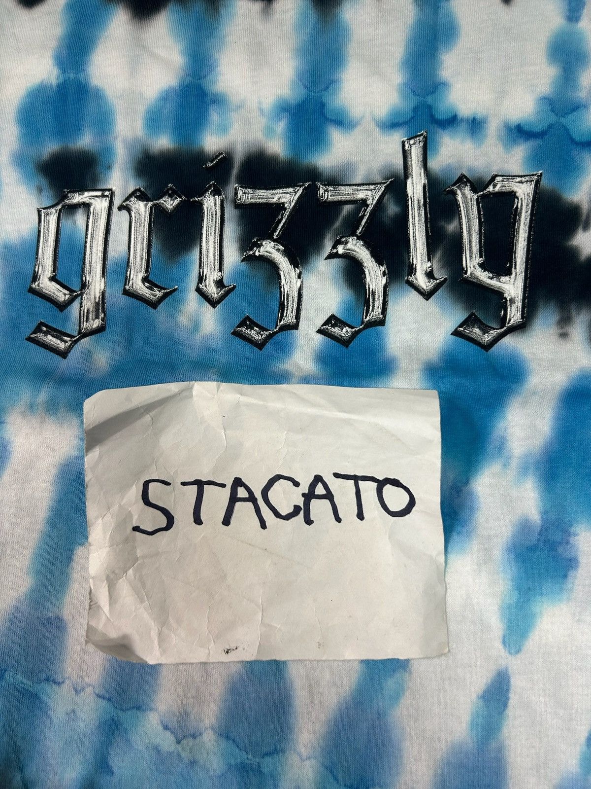 Grizzly Griptape × Rap Tees Grizzly Griptape Logo Tie Dye Tee Blue Size US M / EU 48-50 / 2 - 3 Thumbnail