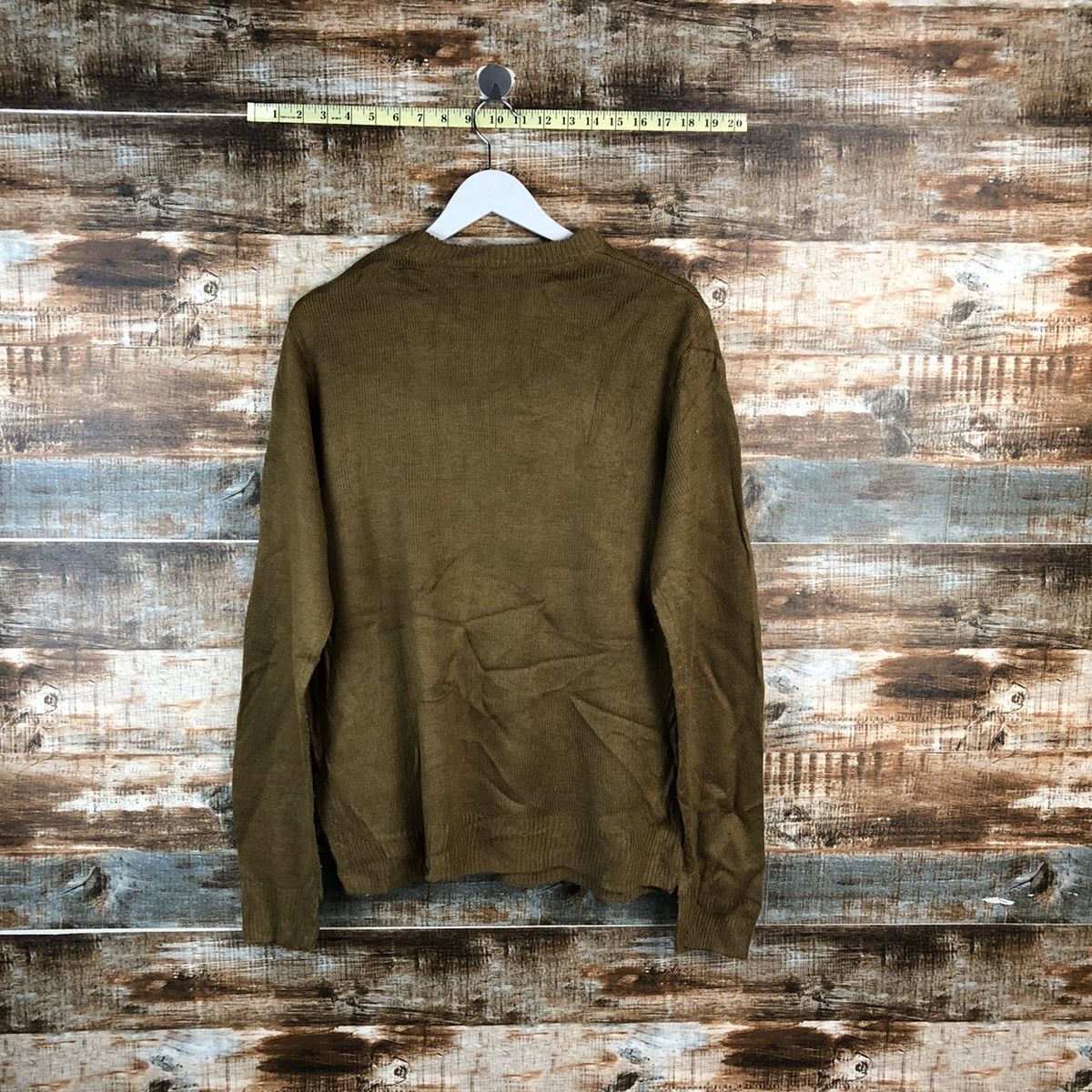 Homespun Knitwear × Japanese Brand A.V.V Homme Mickey Mouse Brown Knitwear #A2497 Size M / US 6-8 / IT 42-44 - 12 Thumbnail