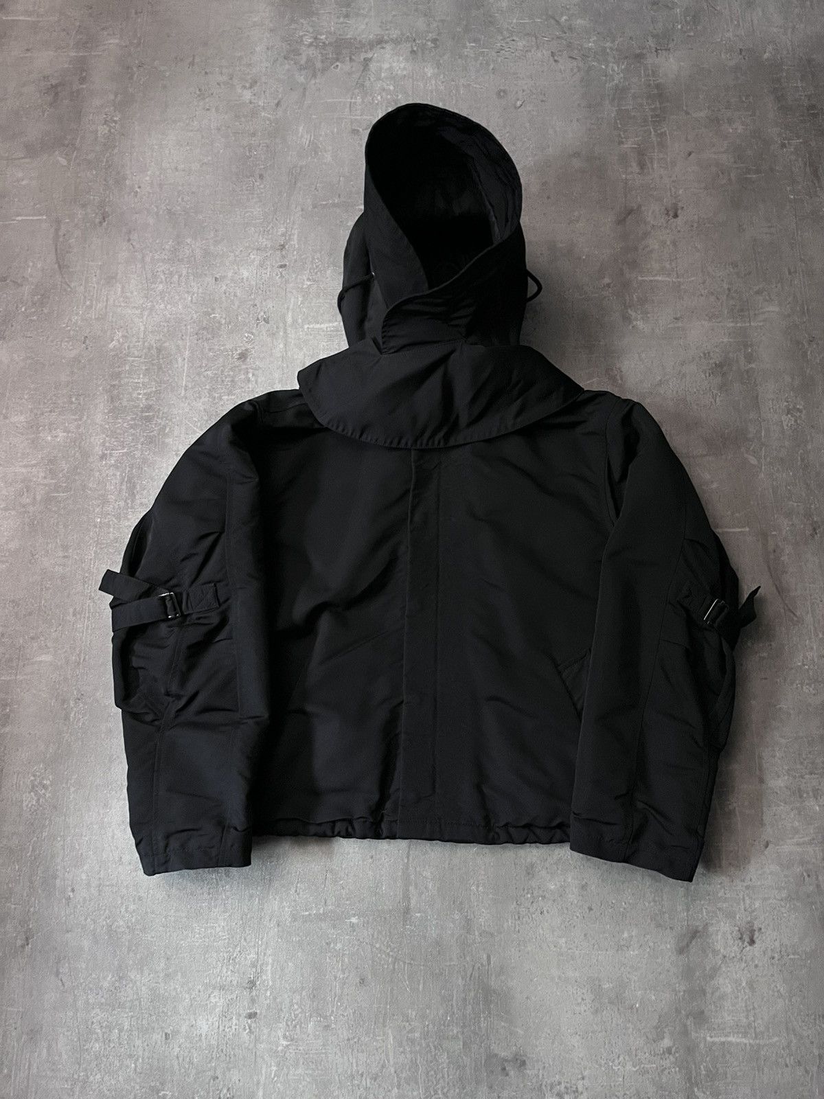 Raf by Raf Simons F/W 2008 Bondage hooded black jacket