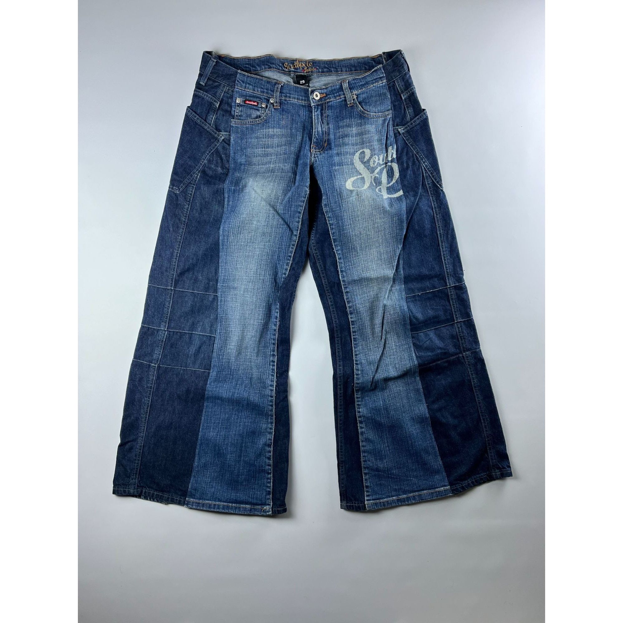 Southpole Southpole Mens Reworked Baggy Jean Size US 34 / EU 50 - 1 Thumbnail