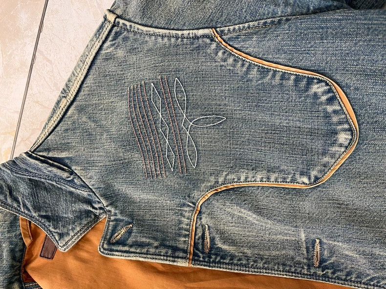 Kapital Kapital Kapital Denim Jacket with Back Print-2507 Size US M / EU 48-50 / 2 - 5 Thumbnail