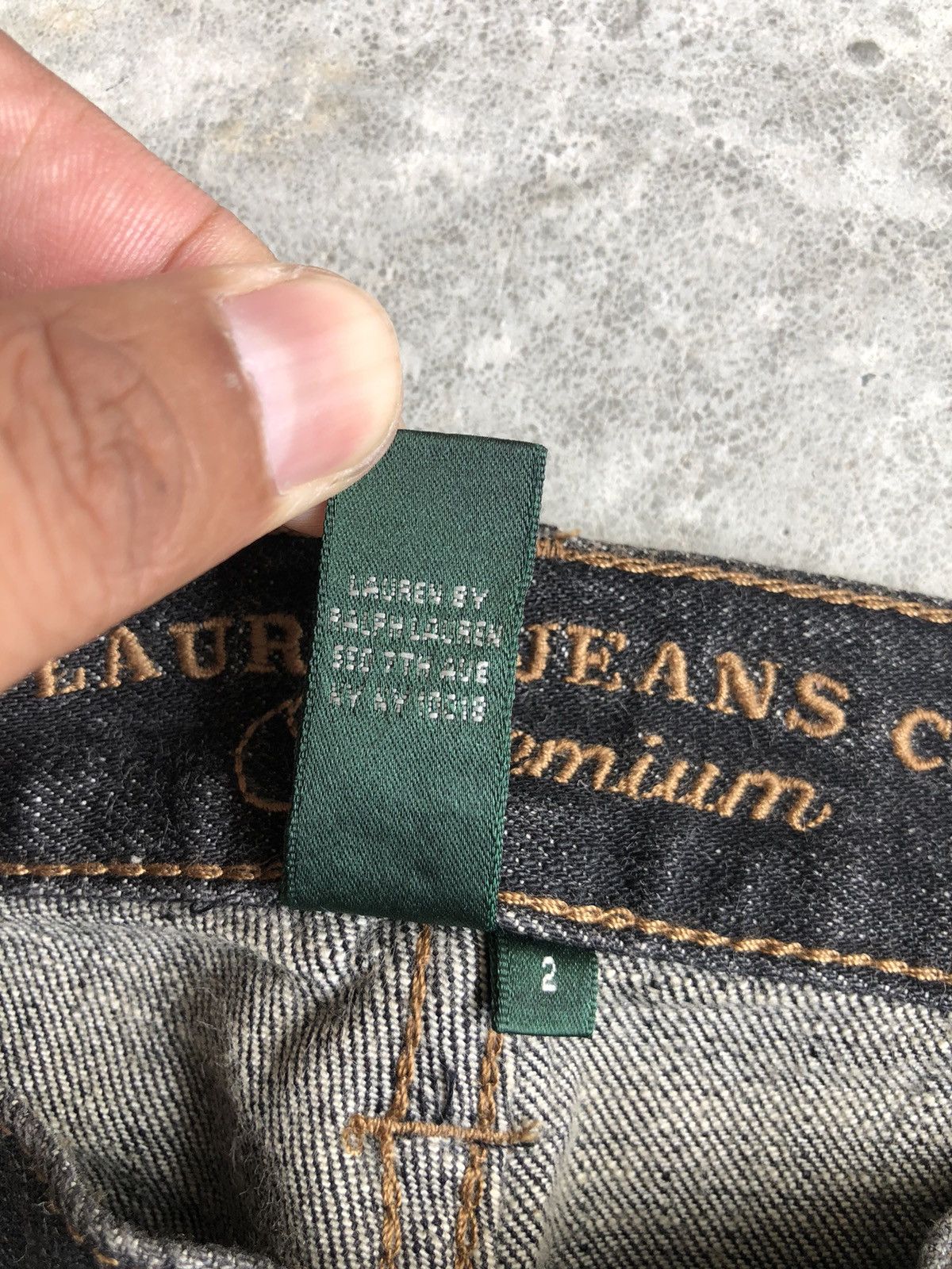 Lauren Ralph Lauren Japanese Lauren Flared Jeans Patchwork Size US 29 - 17 Thumbnail