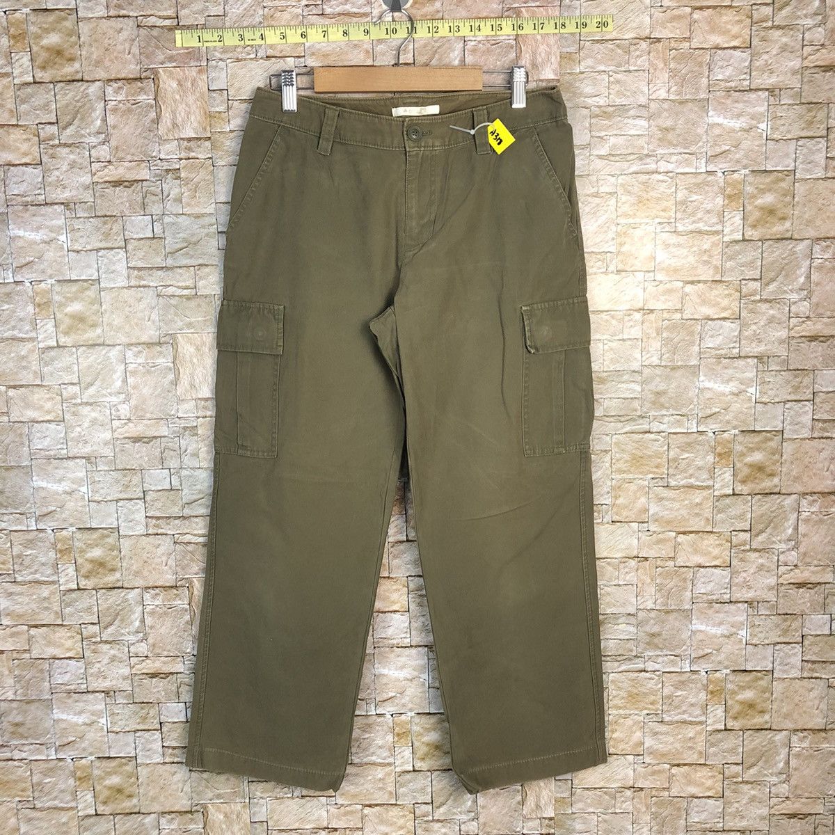 Japanese Brand Enracine Green Cargo Multipocket Pants #A318 Size US 28 / EU 44 - 1 Thumbnail