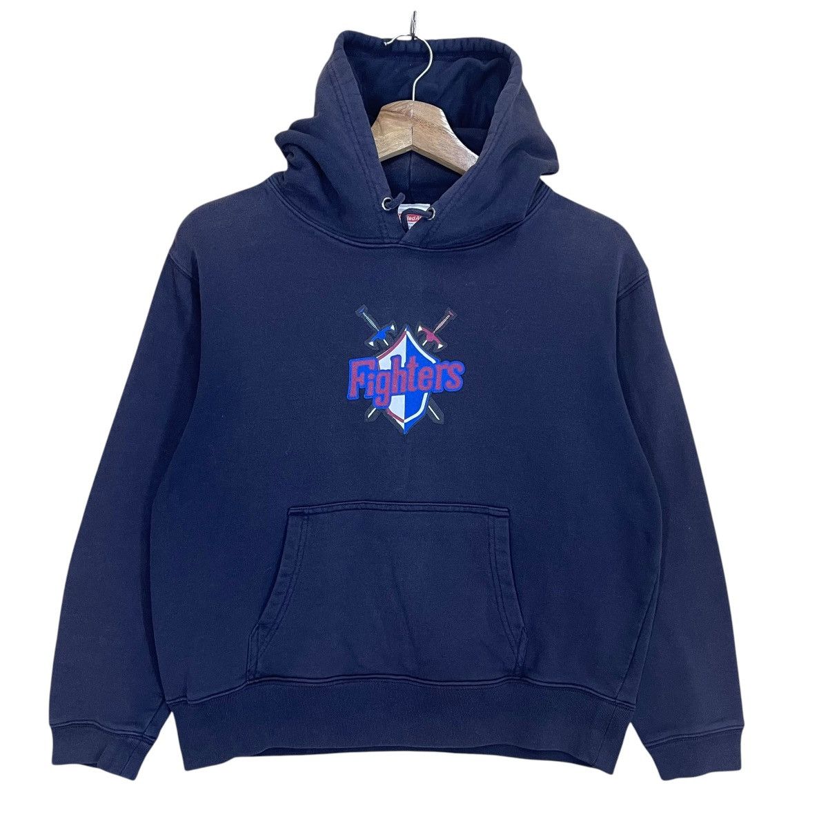 Japanese Brand FIGHTER BIG LOGO PULLOVER HOODIE Size US M / EU 48-50 / 2 - 1 Thumbnail