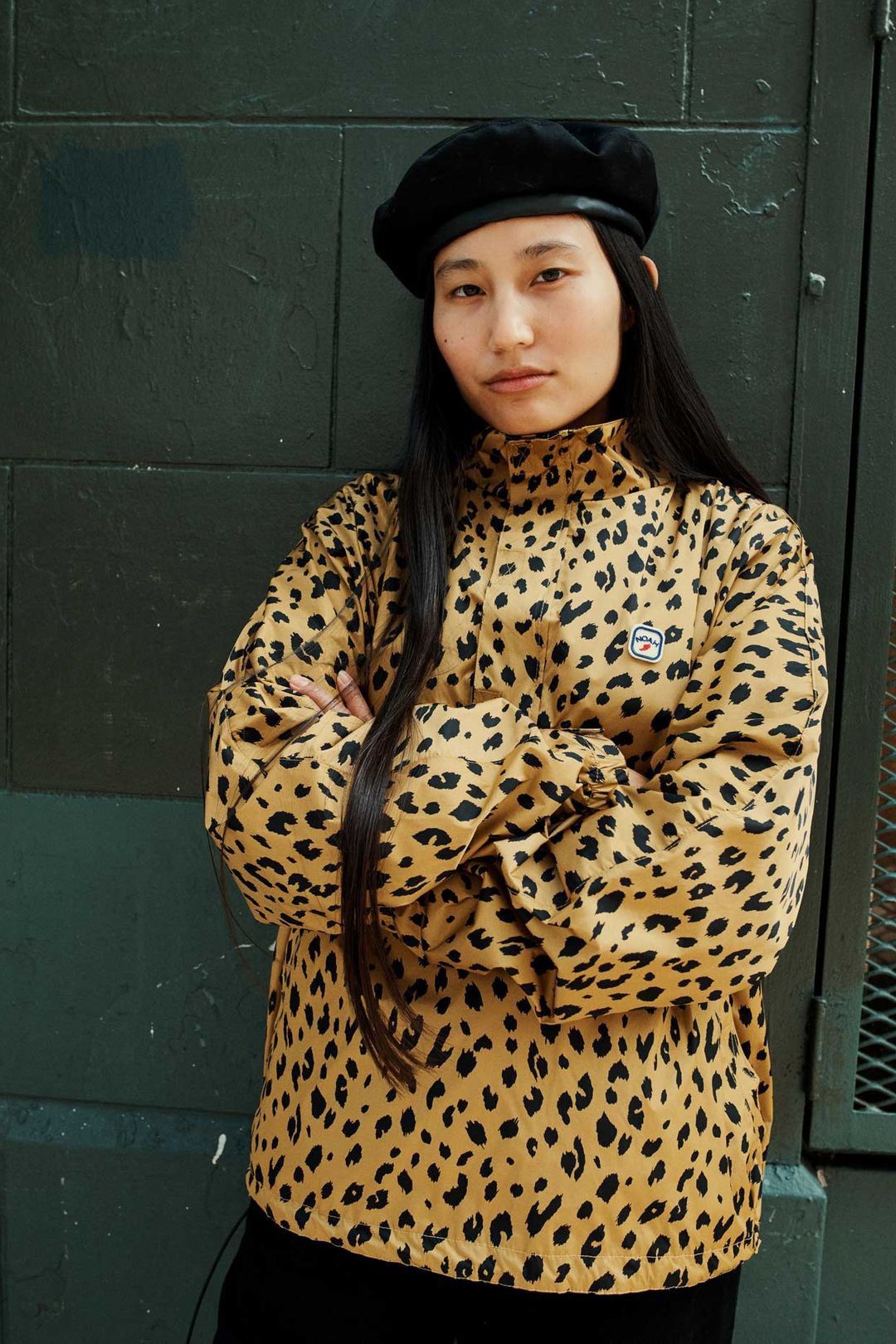 Noah Noah Cheetah Leopard Running Jacket Small | Grailed