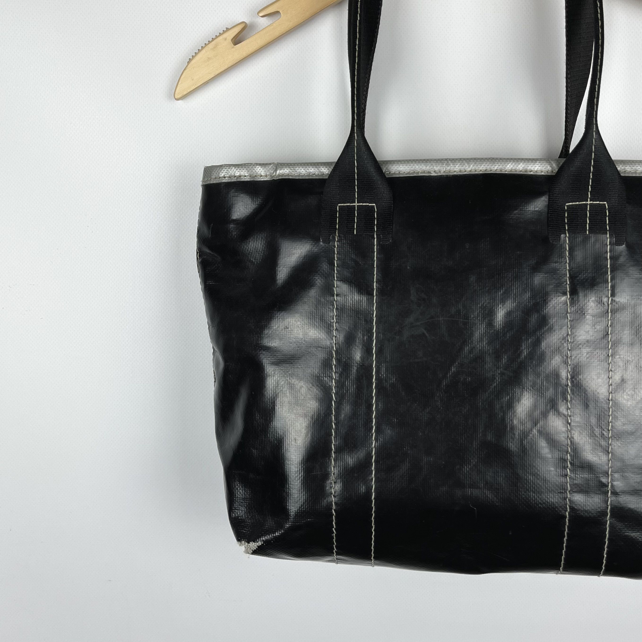 Freitag Freitag Recycled Shoulder Black Tote Bag Size ONE SIZE - 10 Thumbnail