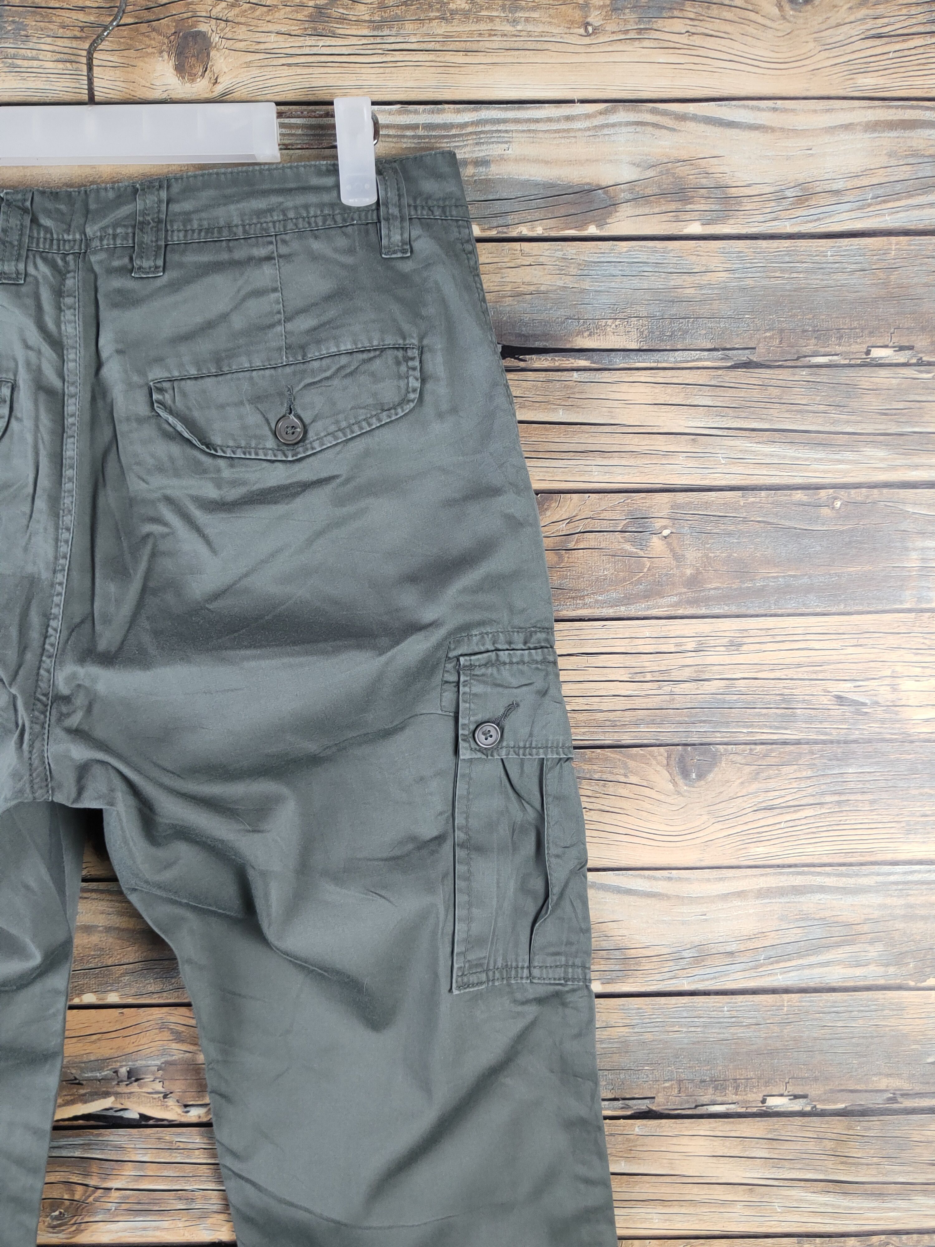 Japanese Brand DL Japanese Brand Green utility Multipocket Cargo Pants #488 Size US 31 - 10 Thumbnail
