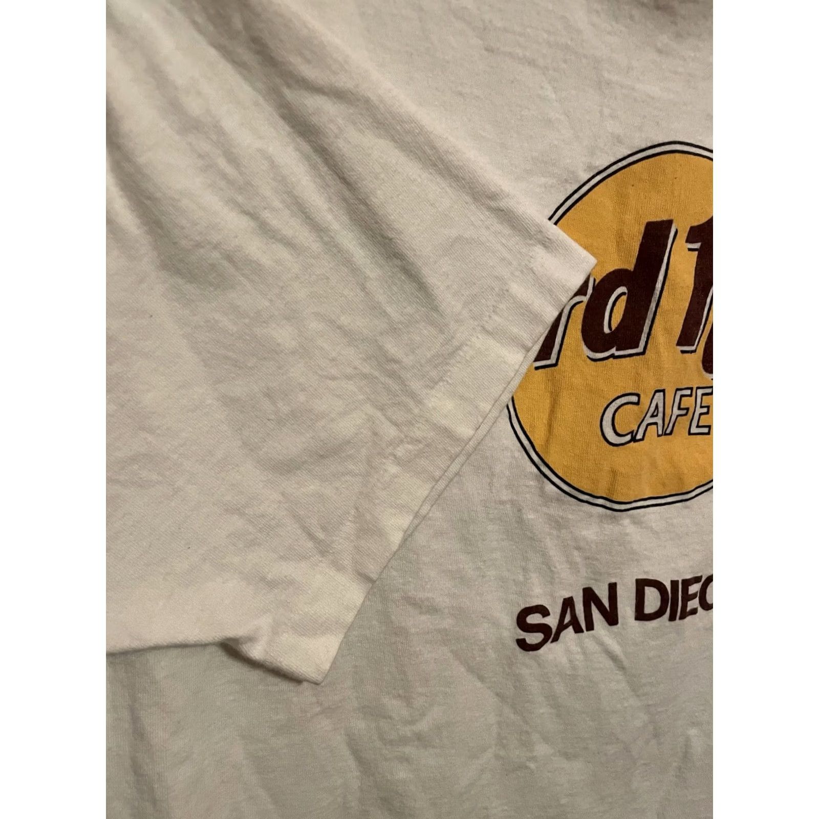 Hard Rock Cafe Vintage 90s Hard Rock Cafe Shirt Mens XL White San Diego Single Stitch (C311) Size US XL / EU 56 / 4 - 5 Thumbnail