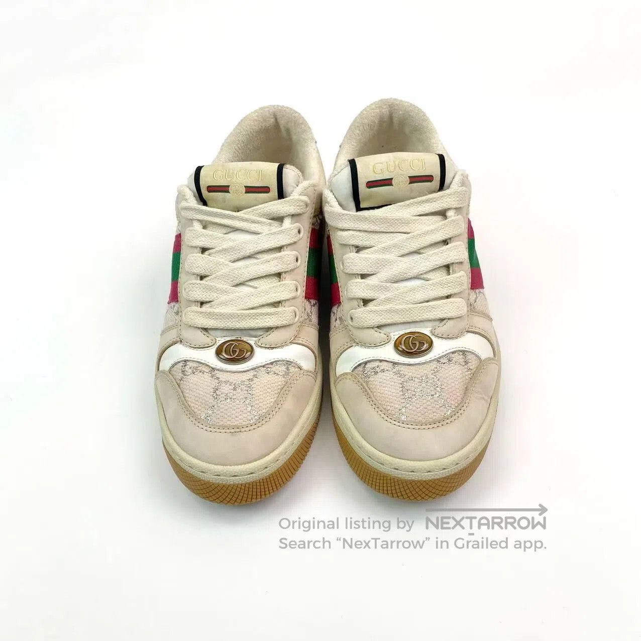 Gucci Guicci White-tailed dirty shoes| Size US 5 / IT 35 - 2 Thumbnail