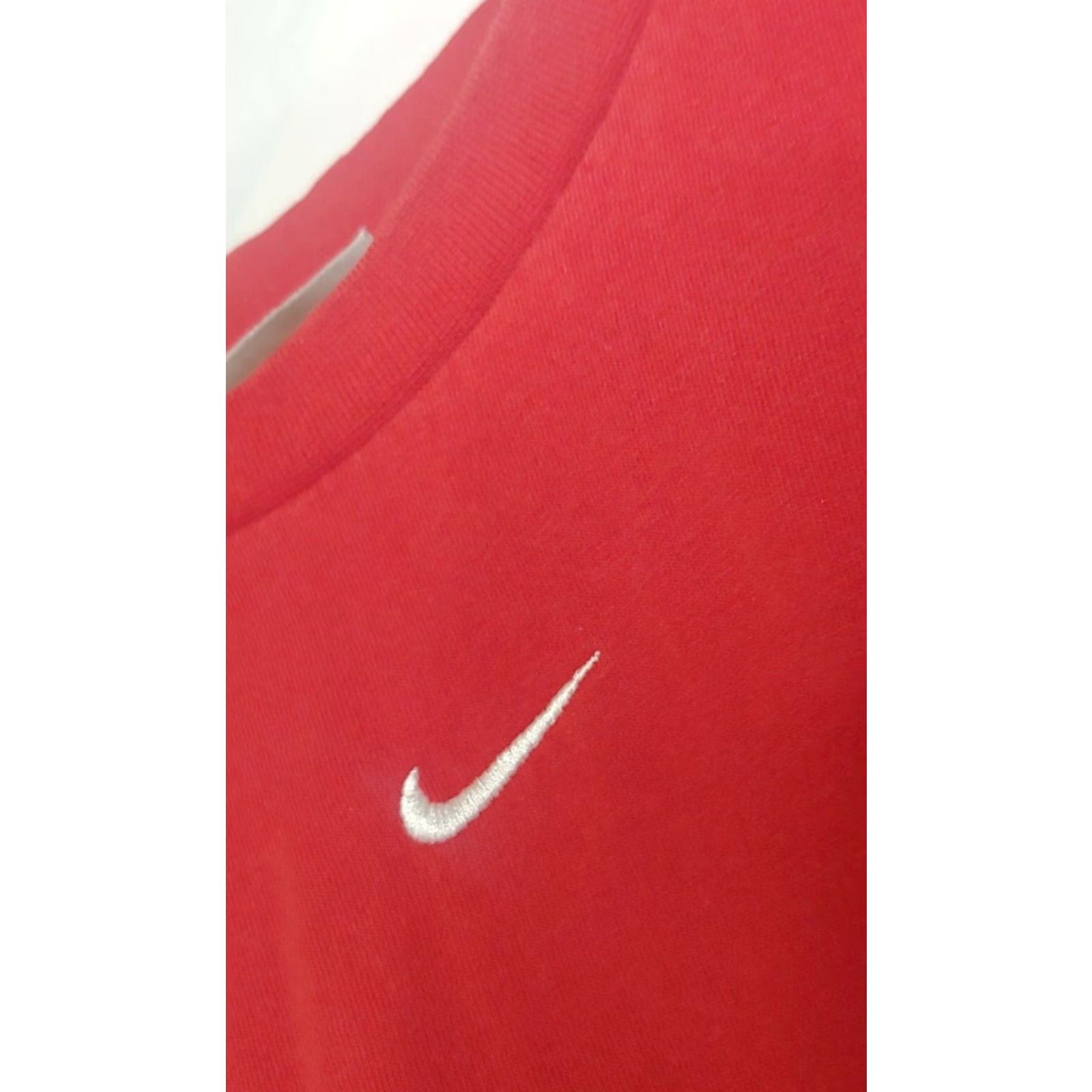 Nike Nike Shirt Men XL Long Sleeve Cotton Red Center Swoosh Athletic RN#56323 Size US XL / EU 56 / 4 - 3 Thumbnail