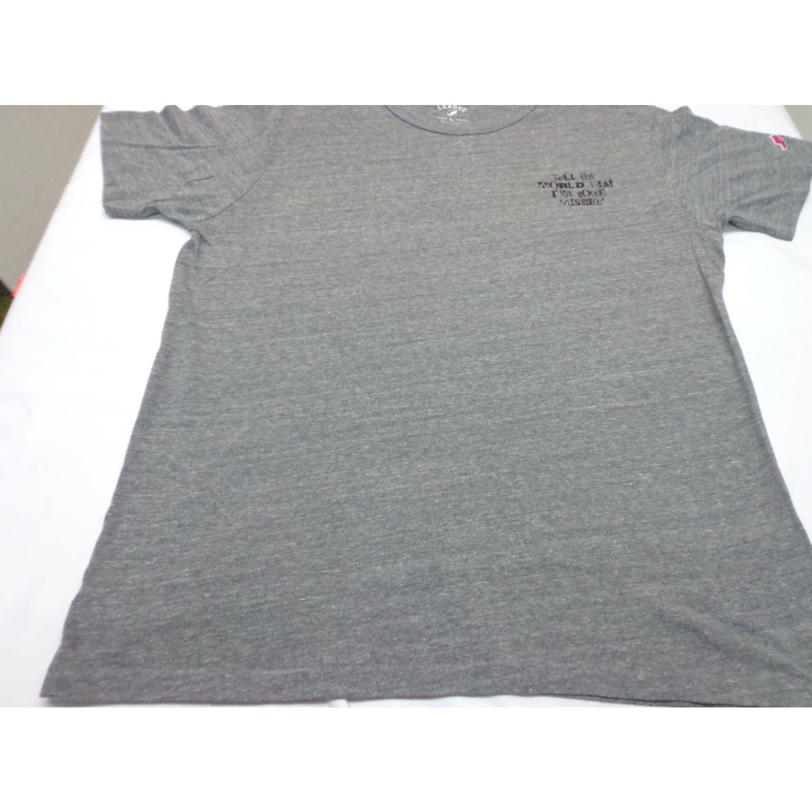 Vintage League Livin' The Soggy Life - Sunny Place For Shady People Gray T Shirt L Mens Adult Short Sleeve Shirt Size US L / EU 52-54 / 3 - 3 Thumbnail