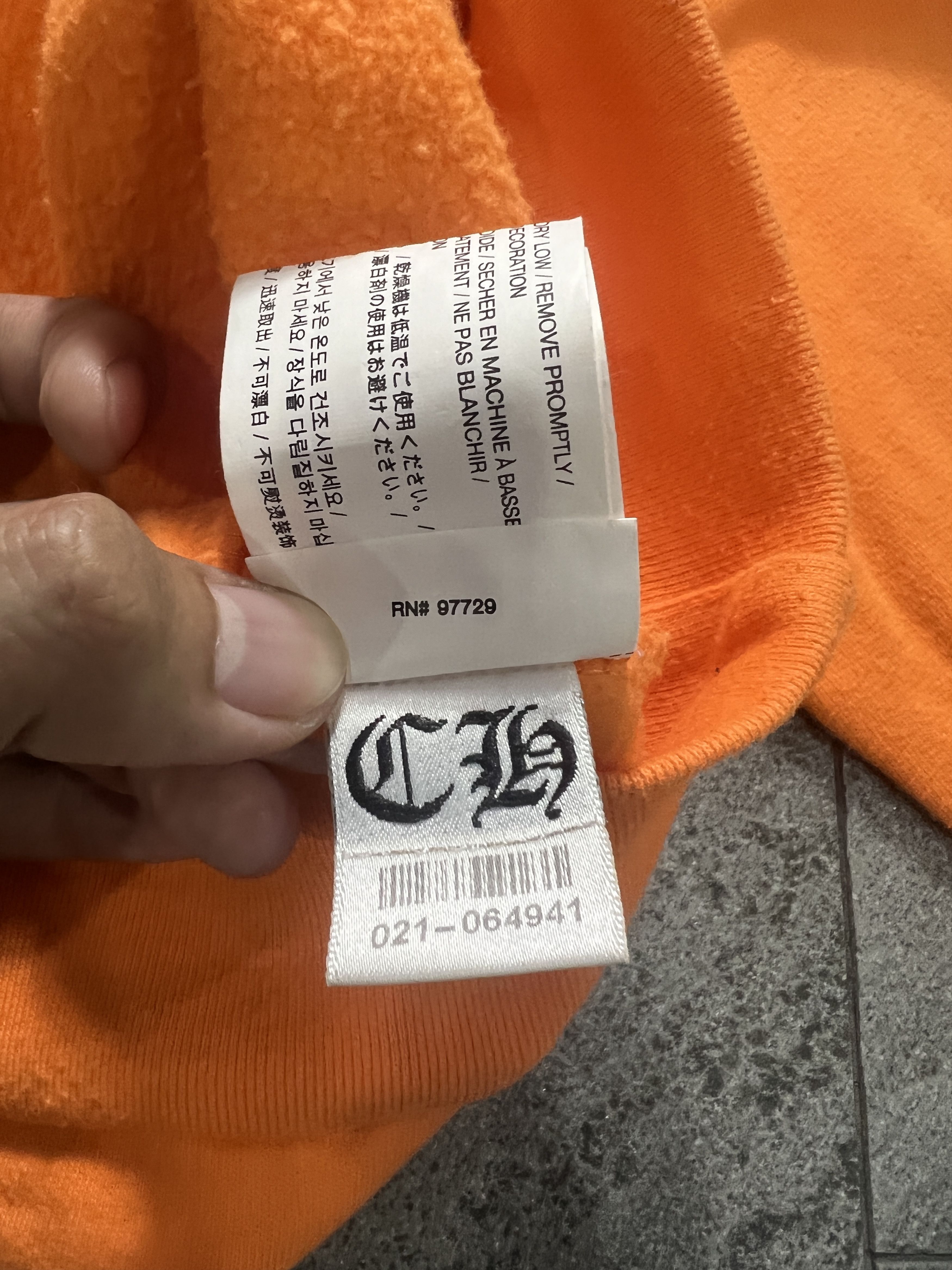 Chrome Hearts × Off-White Chrome Hearts x Off-White 2018 Orange Hoodie Size M Size US M / EU 48-50 / 2 - 13 Thumbnail