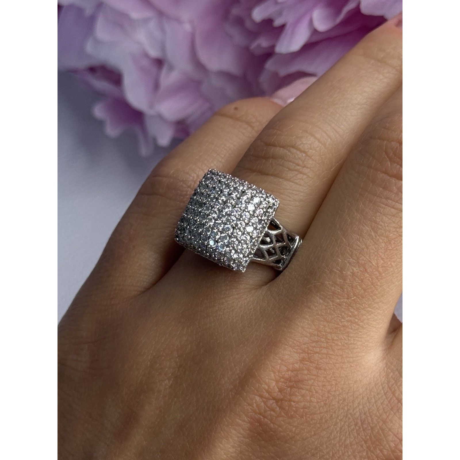 Jewelry 925 STERLING SILVER WHITE SAPPHIRE RING SIZE 7 Size ONE SIZE - 9 Thumbnail
