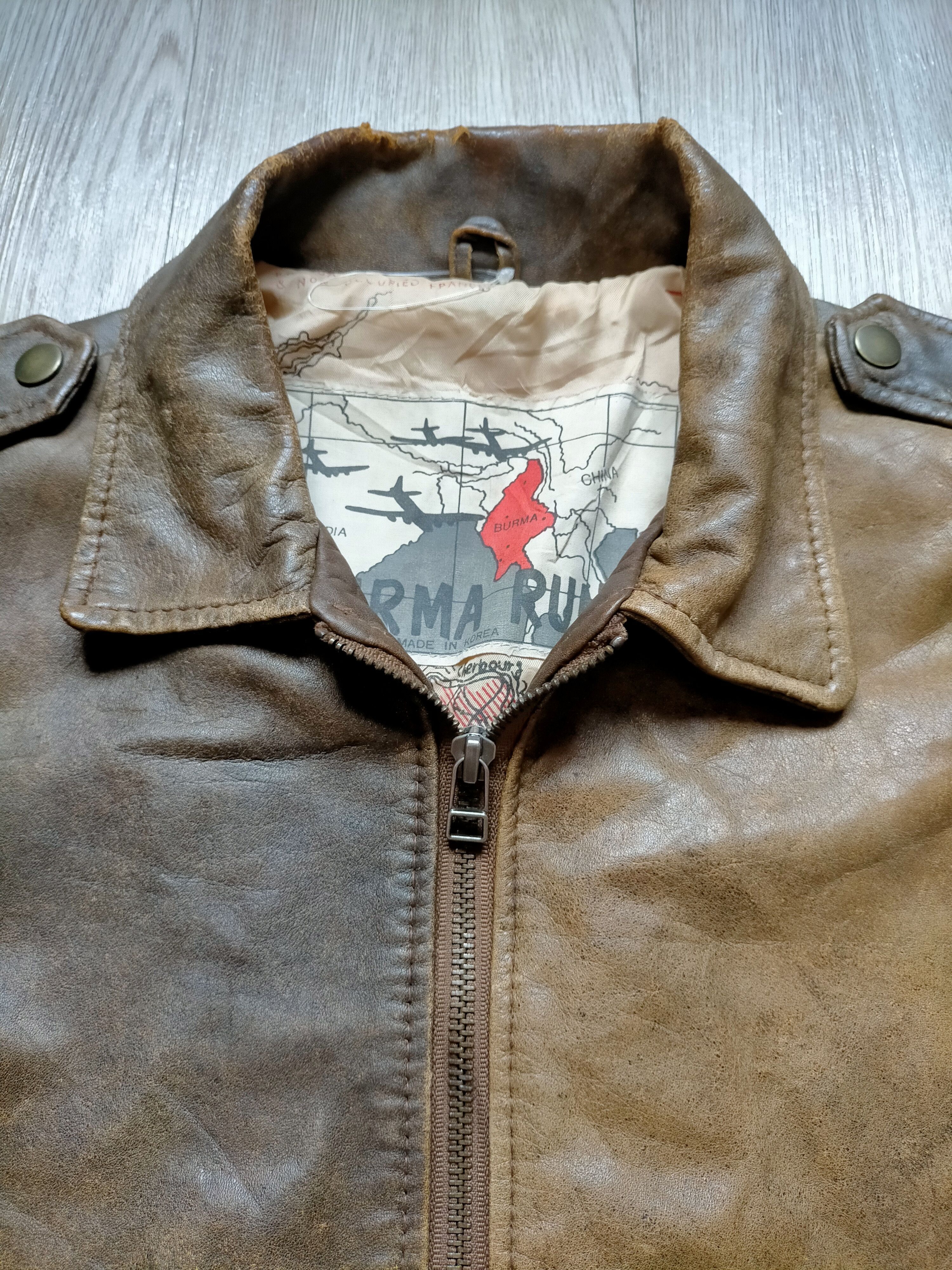Burma Vintage 80s Burma Run Pilot Leather Jacket Size US M / EU 48-50 / 2 - 5 Thumbnail