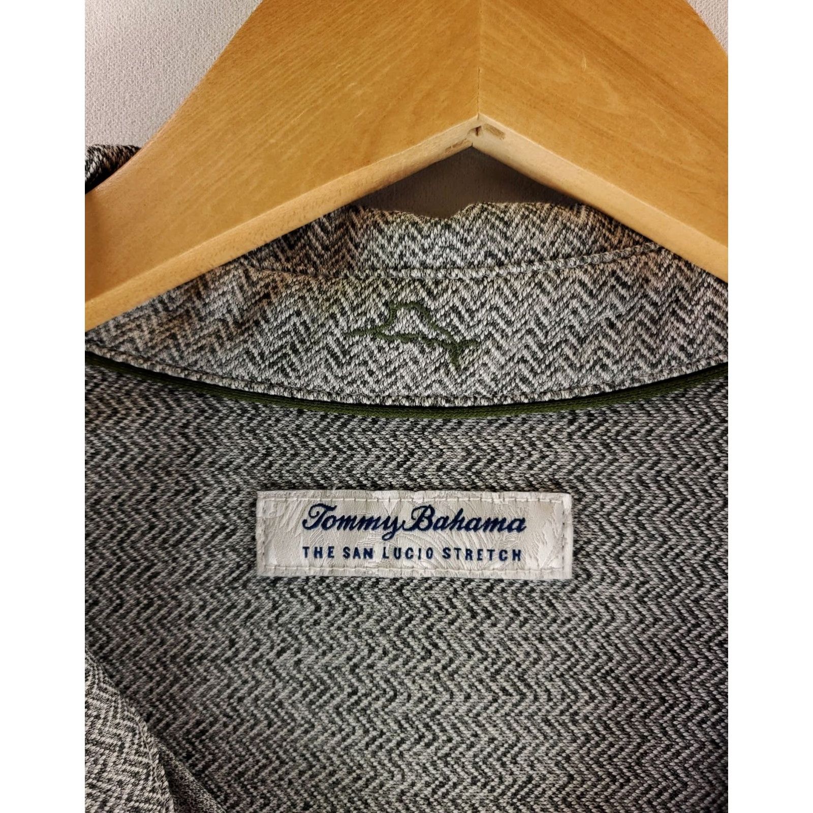 Tommy Bahama Tommy Bahama San Lucio Stretch Button Down Shirt Long Sleeve Gray Mens XL Size US XL / EU 56 / 4 - 2 Thumbnail
