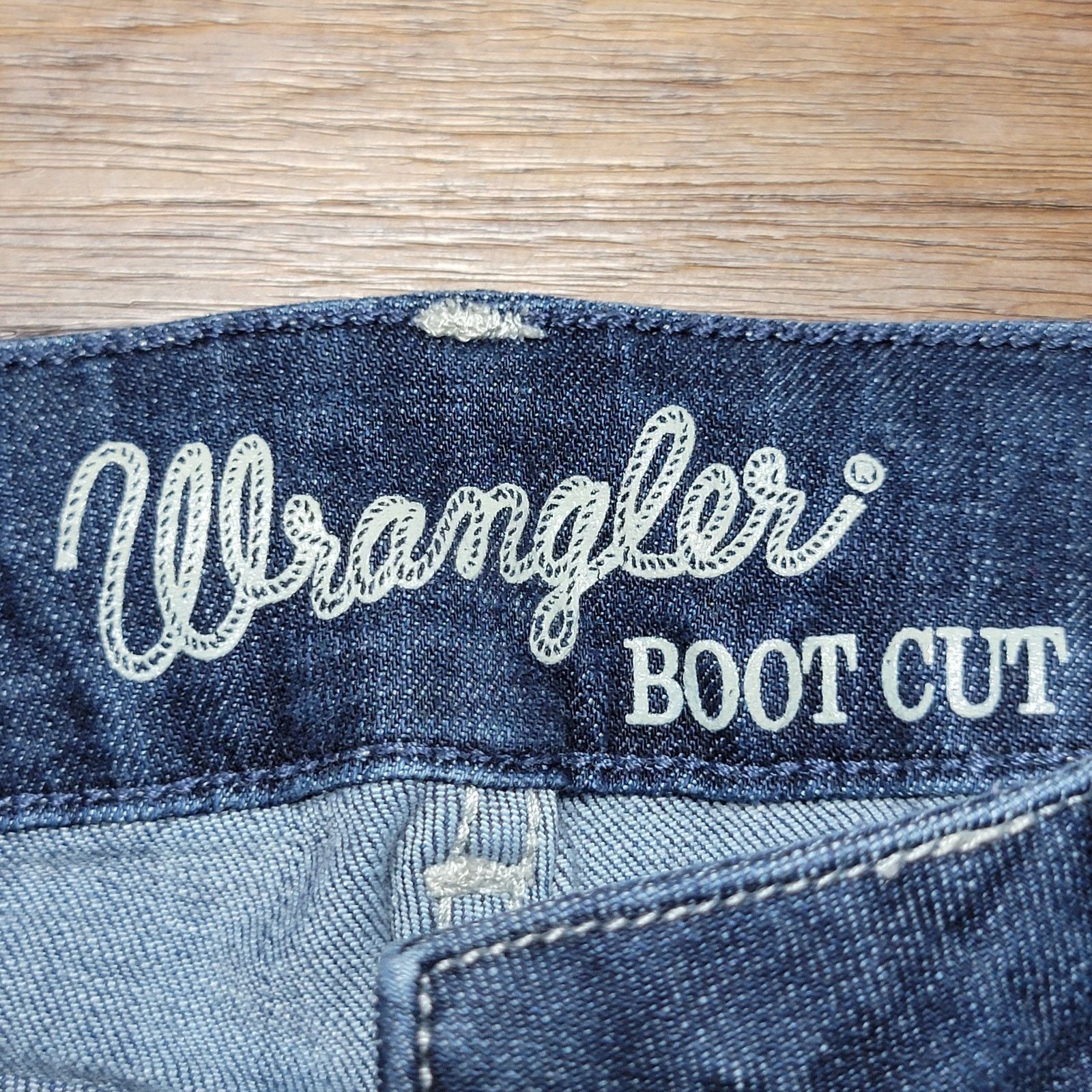 Wrangler Wrangler Boot Cut Denim Jeans - Size Junior 9 X 34 Size 32" / US 10 / IT 46 - 5 Thumbnail