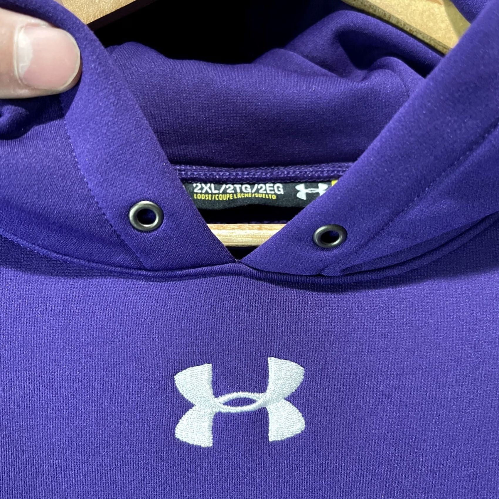 Under Armour Under Armour Grocery Store Hoodie Pullover Men 2XL Purple Graphic Print Hoodie Pullover Size US XXL / EU 58 / 5 - 7 Thumbnail