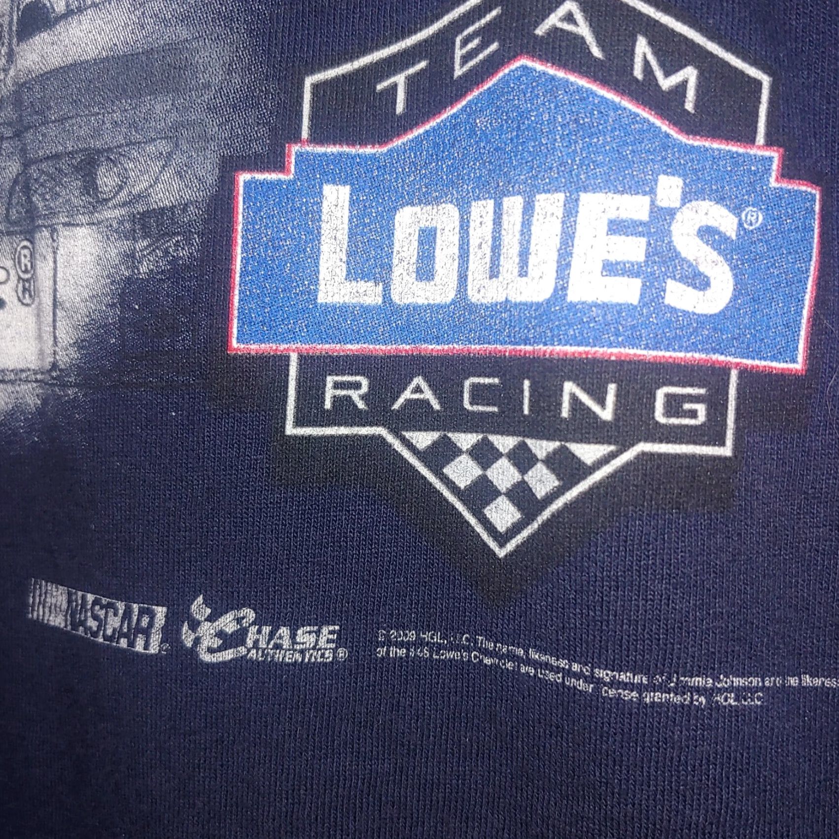 NASCAR VINTAGE NASCAR Jimmie Johnson Shirt Large Blue Racing Team Lowes Race T-Shirt Mens Size US L / EU 52-54 / 3 - 6 Thumbnail