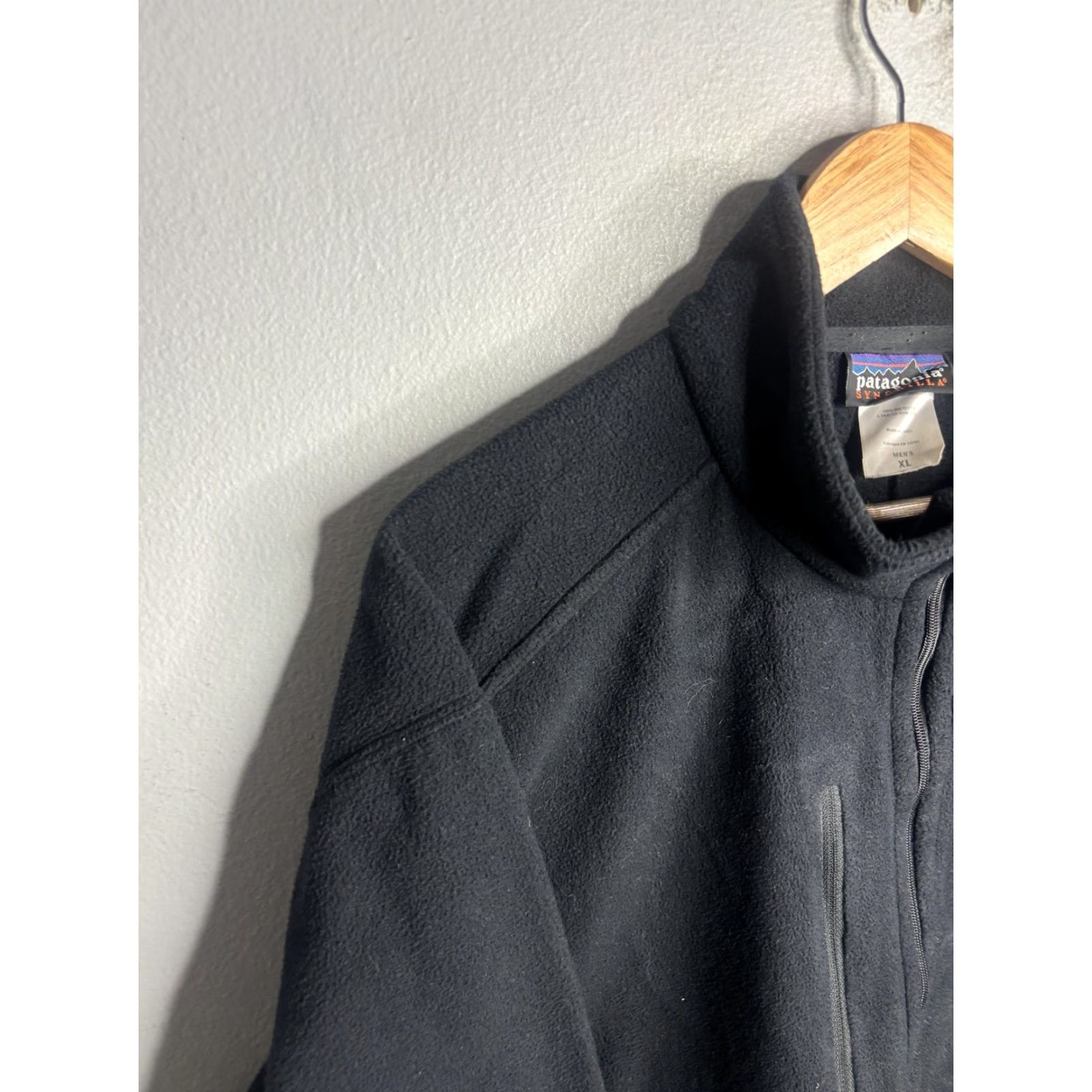 Patagonia Patagonia Synchilla Jacket Mens XL Black Full Zip Fleece Paskal Lighting Logo Size US XL / EU 56 / 4 - 2 Thumbnail