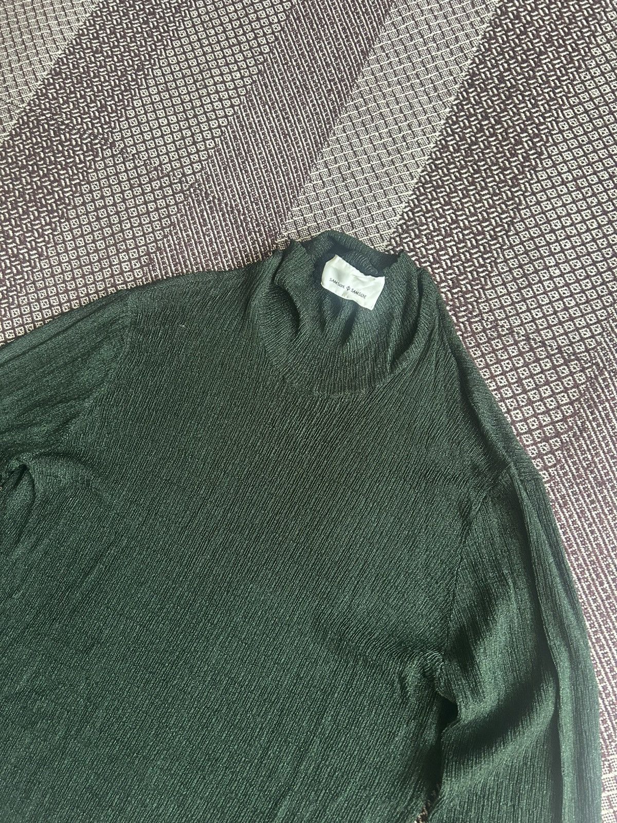 Samsoe Samsoe Samsoe Samsoe Long Sleeve Mesh Top Unisex Y2K Avantgarde XL Size M / US 6-8 / IT 42-44 - 3 Thumbnail