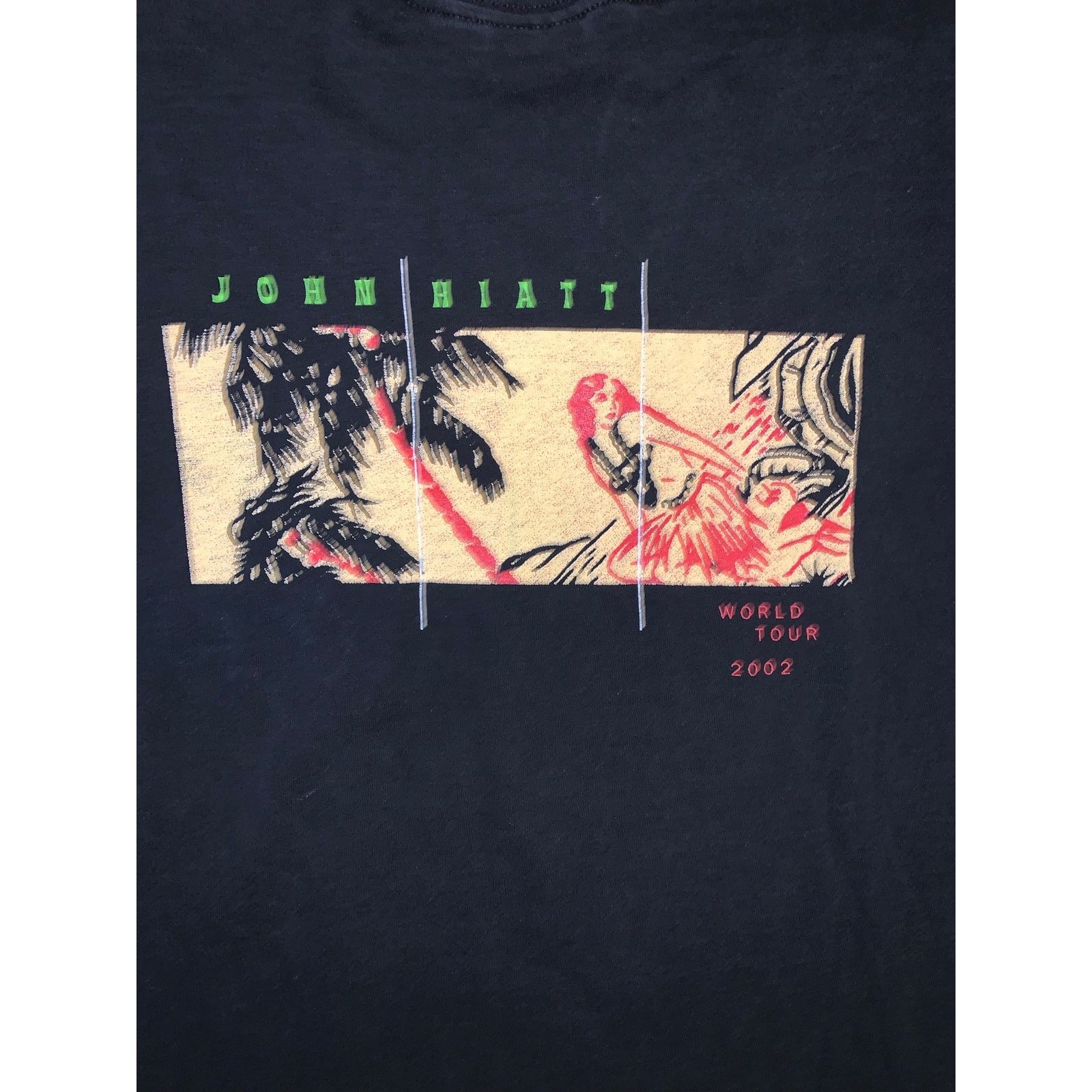 Band Tees × Vintage John Hiatt 2002 Tiki Bar Is Open Tour Black L Band Tee Size US L / EU 52-54 / 3 - 2 Thumbnail