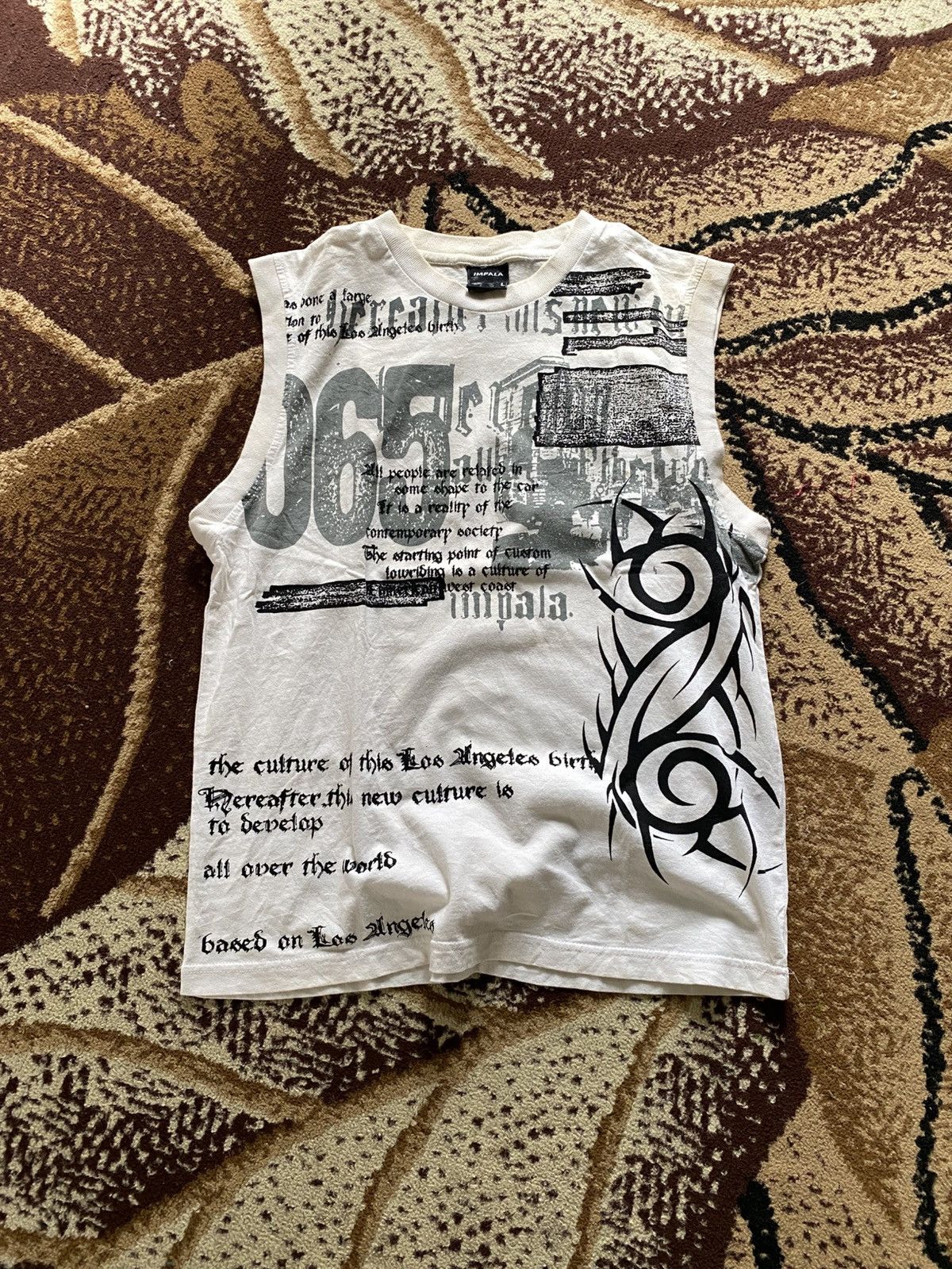 If Six Was Nine Impala Poem Tribal Sleeveless Tshirt Size US L / EU 52-54 / 3 - 1 Thumbnail
