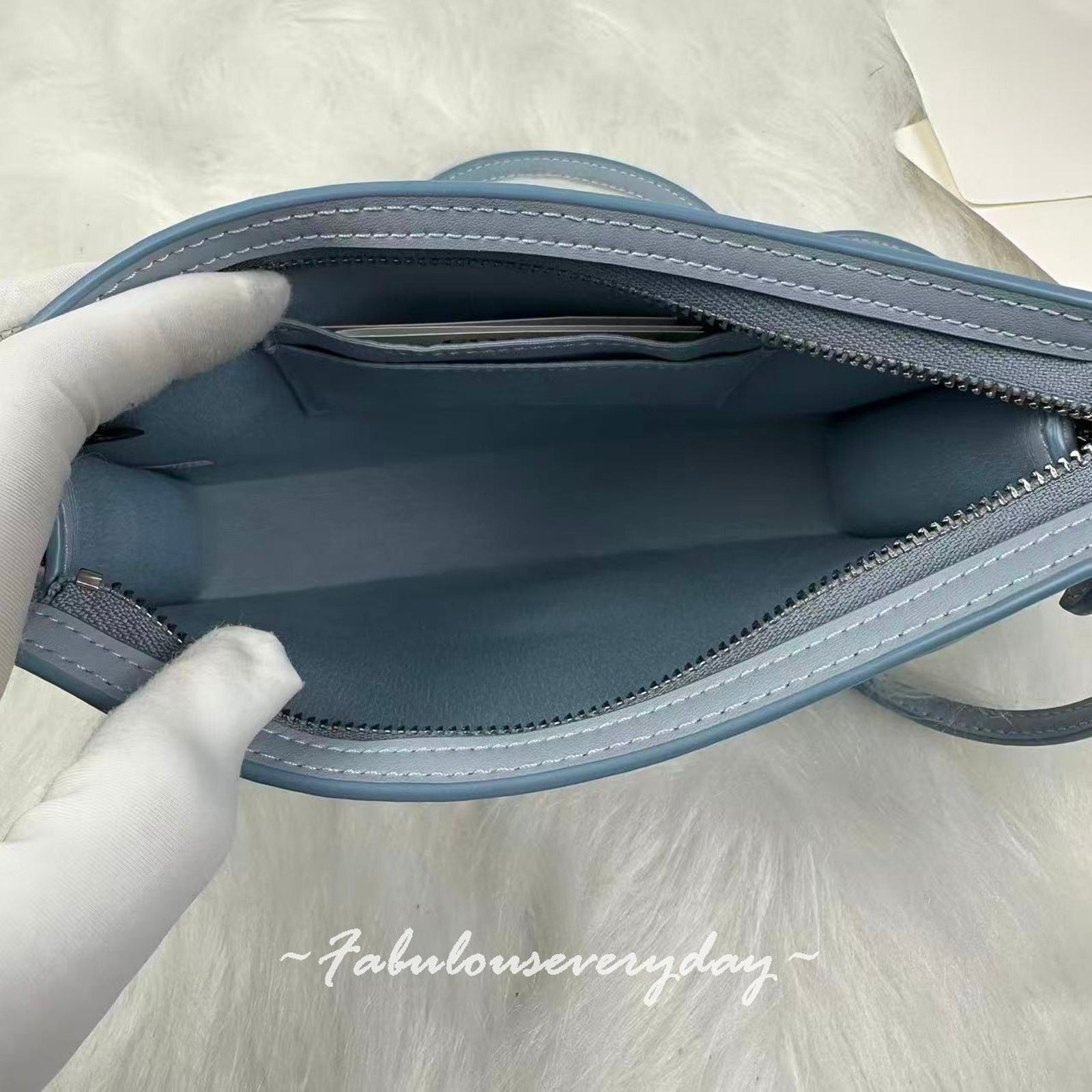 Coach Coach Slim Crossbody Sketch Signature Canvas CBL93 Ice Blue Size ONE SIZE - 7 Thumbnail