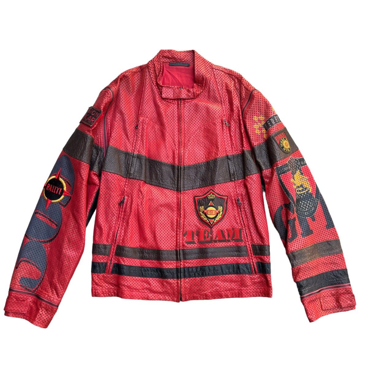 Gianfranco Ferre Ferre Racing Team Rally Dakar Leather Jacket Size US M / EU 48-50 / 2 - 3 Thumbnail