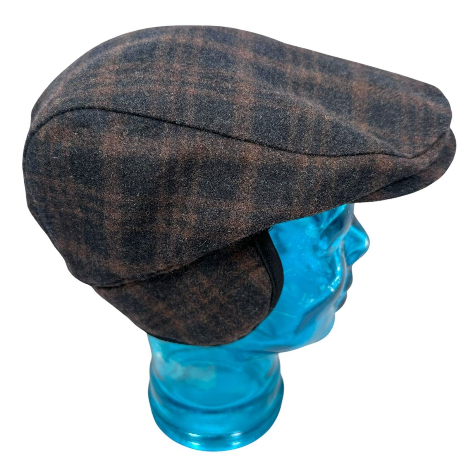 Stetson Stetson Cabbie Hat Cap Men’s S/M Blue Brown Plaid Newsboy Size ONE SIZE - 2 Thumbnail