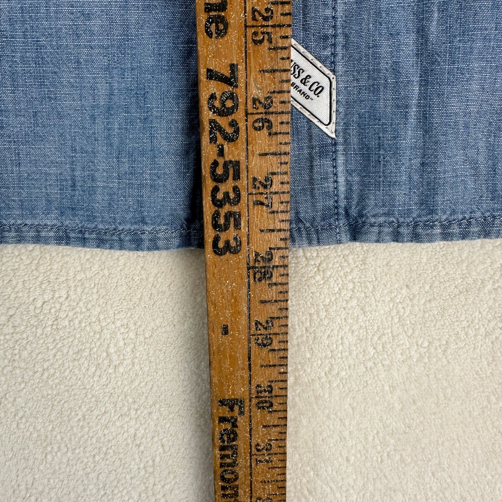 Levi's LEVI'S MEN'S SMALL LONG SLEEVE AUBURN WORKER SHIRT BLUE Size US S / EU 44-46 / 1 - 5 Thumbnail