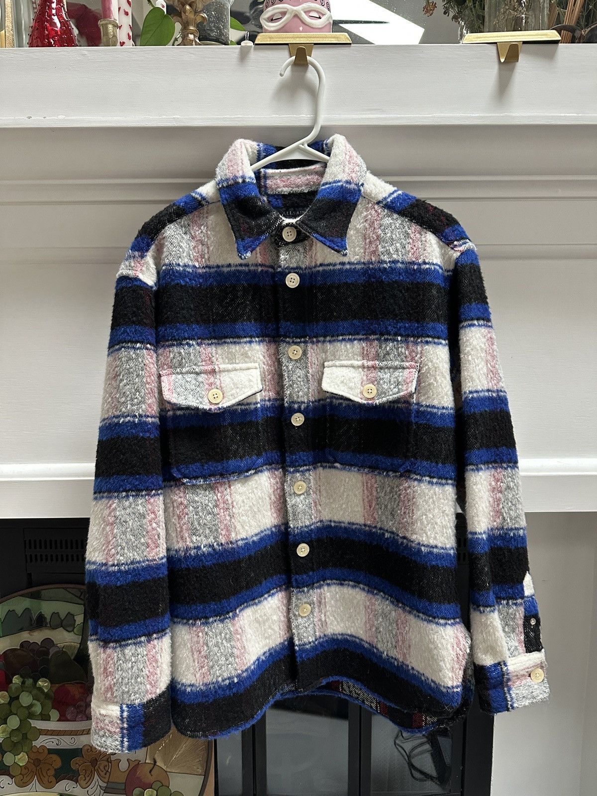 Allsaints Allsaints Rayado Ls Wool Flannel Size US S / EU 44-46 / 1 - 1 Thumbnail