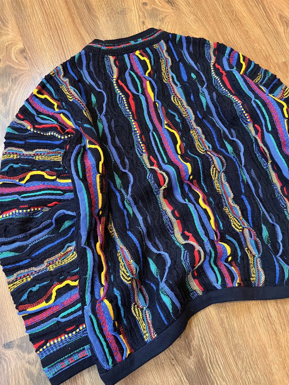 Coogi Rare Coogi 3D Knit / Sweater (Black/Blue/Red/Yellow) Size US M / EU 48-50 / 2 - 7 Thumbnail