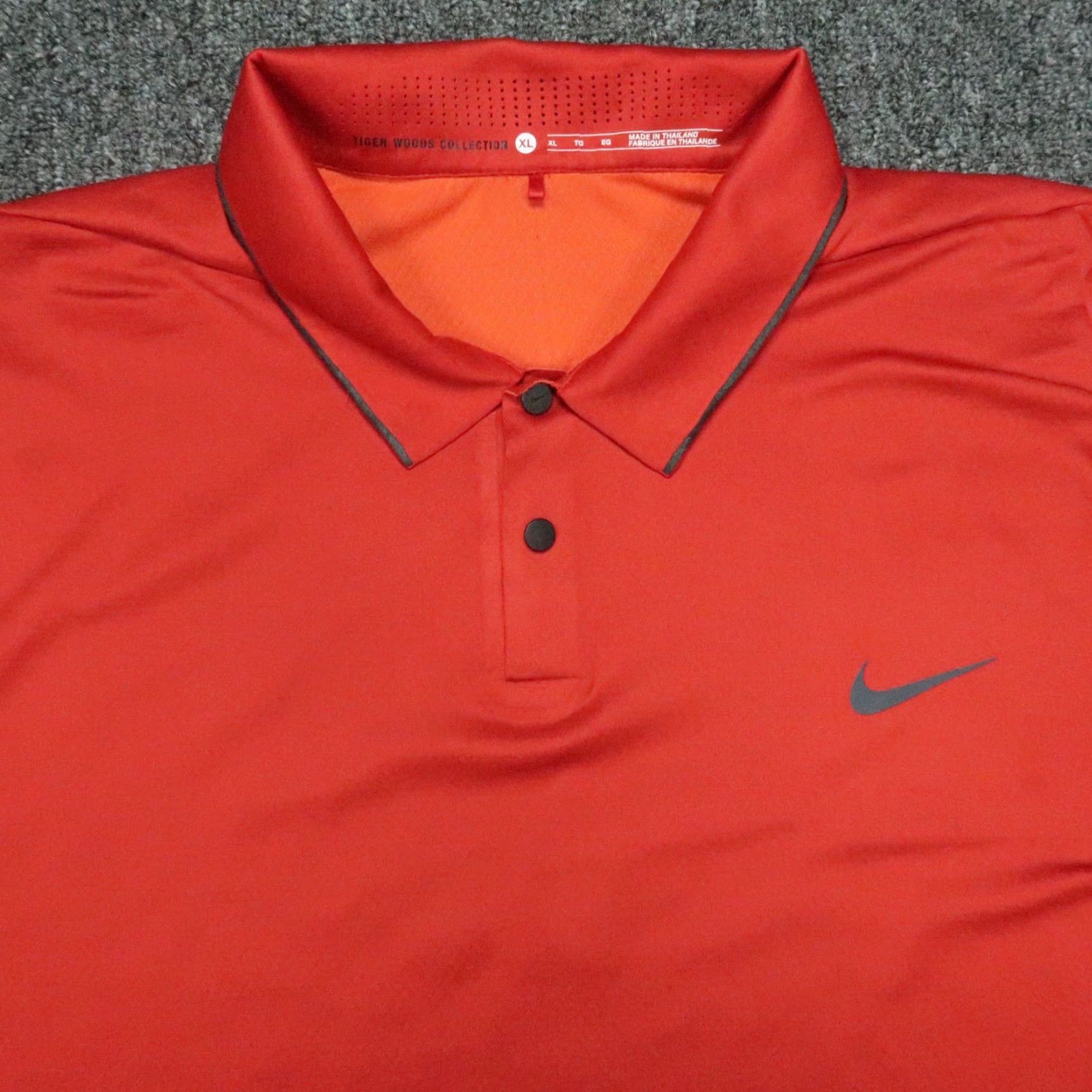 Nike Nike Tiger Woods Nike Dri-Fit Shirt Polo Men XL Red Short Sleeve Athletic Velocity Max Performance Tiger Woods Line Size US XL / EU 56 / 4 - 2 Thumbnail