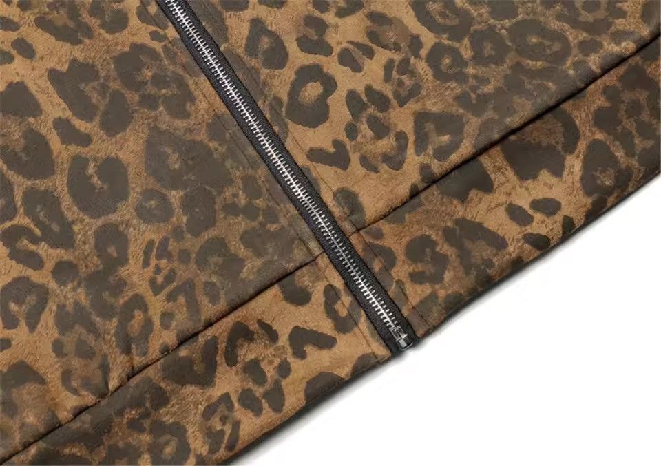 Other Leopard Retro Vintage Style Zipper Jacket Sweatshirt Size US M / EU 48-50 / 2 - 5 Thumbnail
