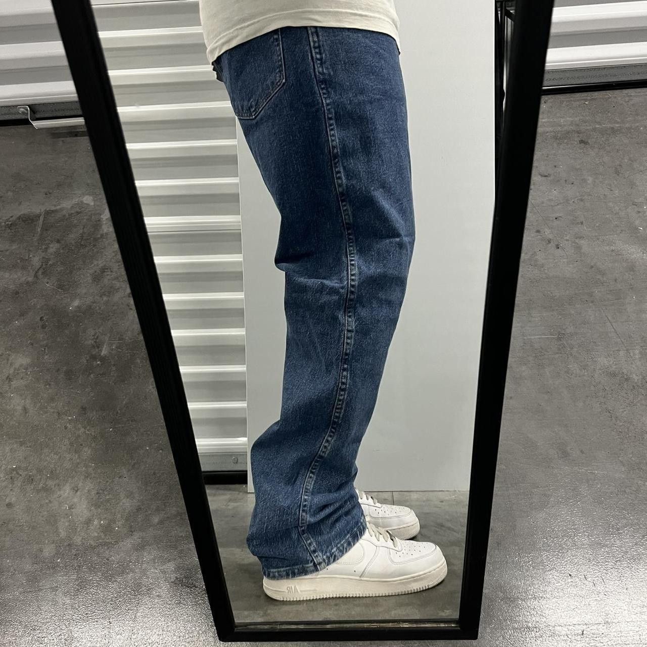 Vintage Vintage Y2K/2000s Workwear Style Medium Wash Denim Jeans! Size US 38 / EU 54 - 2 Thumbnail