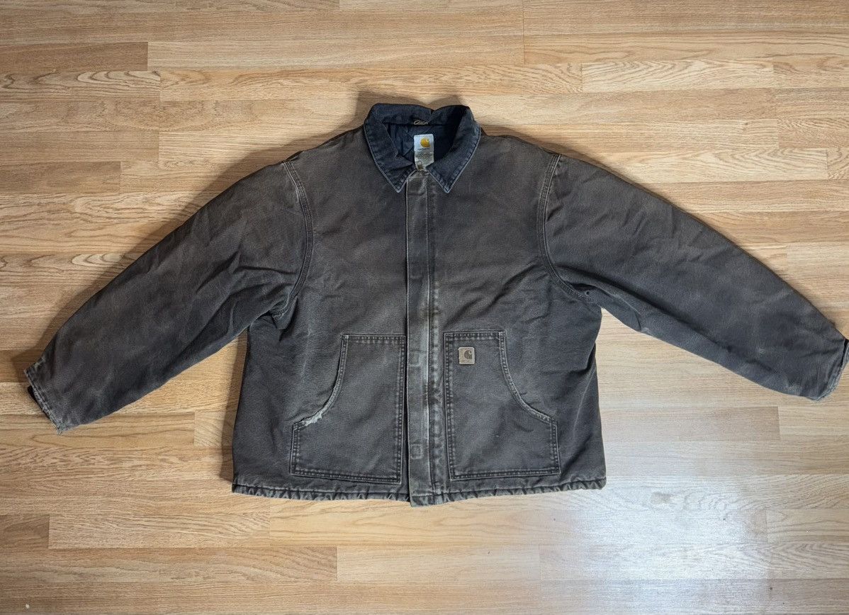 Carhartt Y2K Carhartt Mens 3XLarge Quilted Jacket Dark Brown J22 DKB Size US XXL / EU 58 / 5 - 2 Thumbnail