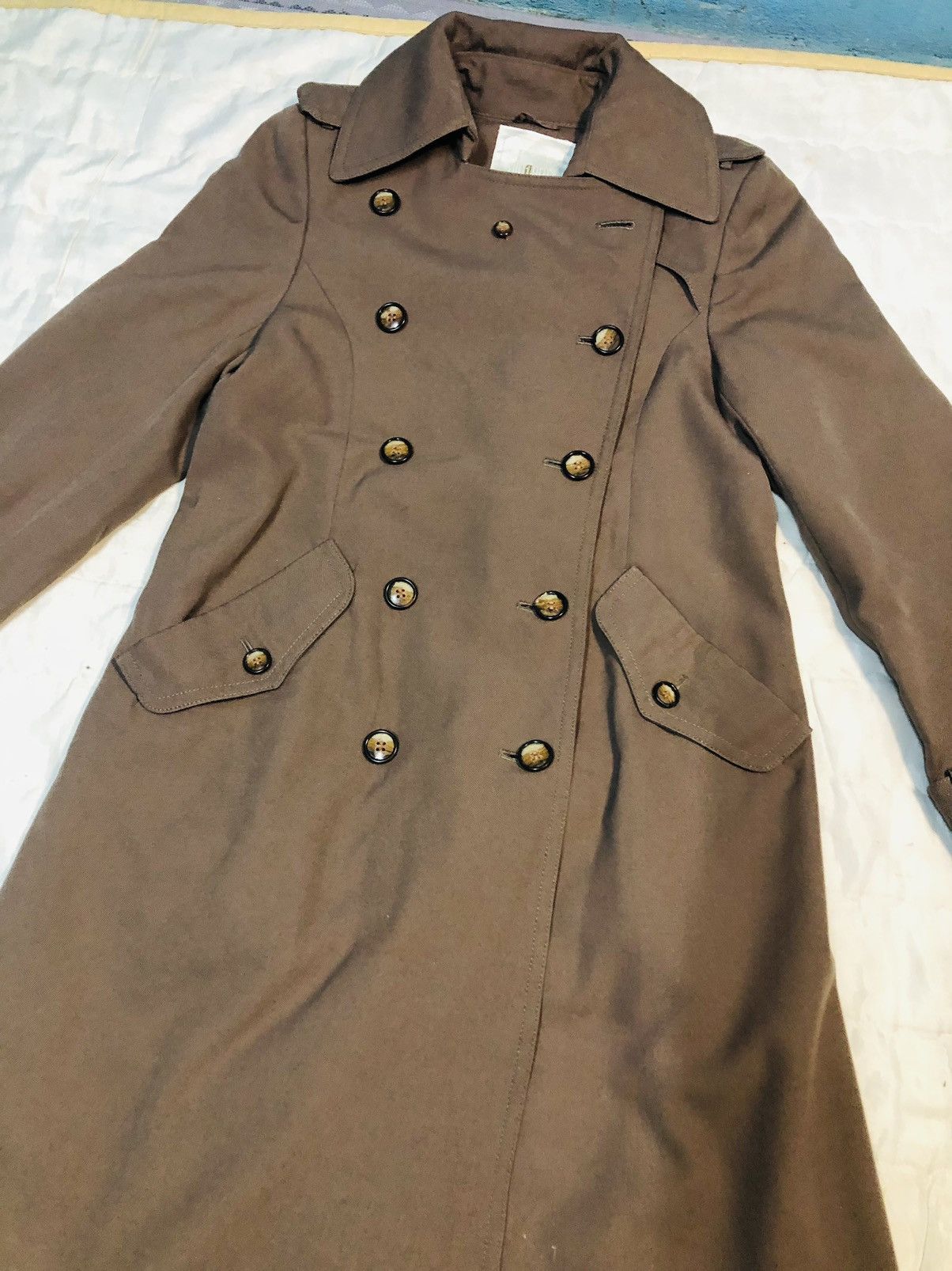Japanese Brand Double Brested Long Jacket (18) Size ONE SIZE - 3 Thumbnail