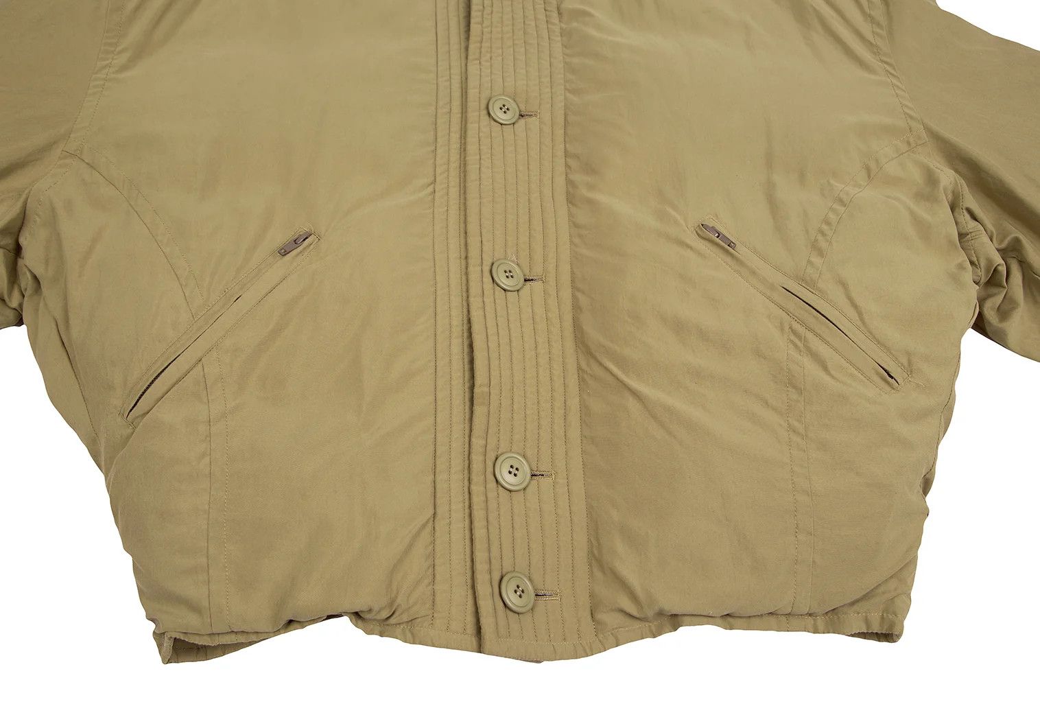Issey Miyake Nylon Down Jacket in Beige, Size M Size US M / EU 48-50 / 2 - 9 Thumbnail