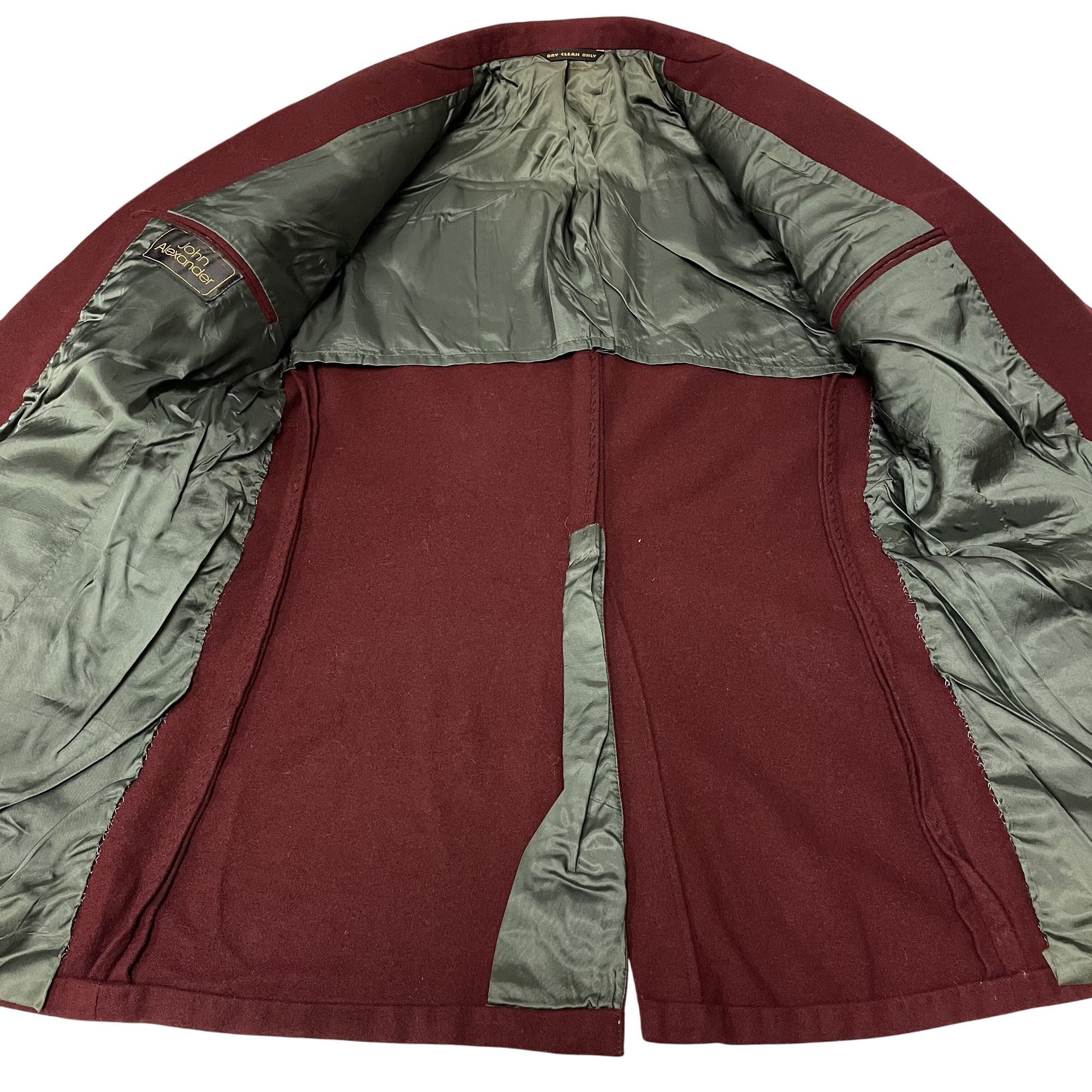 Other Vtg John Alexander MAROON GOLD BTN Sport Coat Size 38R - 4 Thumbnail