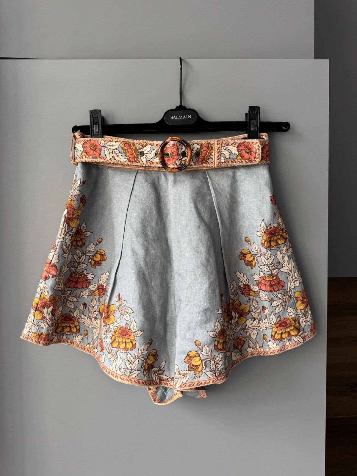 Zimmermann Zimmermann Andie Billow Blouse & Shorts in Dusty Blue Floral Size XS / US 0-2 / IT 36-38 - 9 Thumbnail