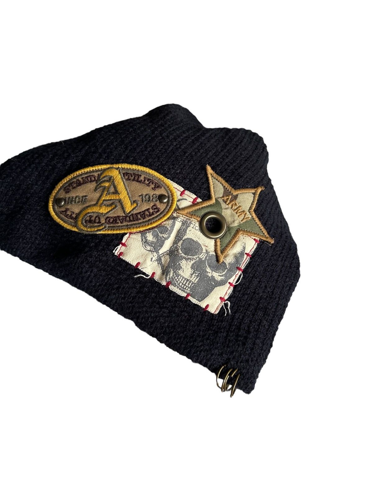Japanese Brand Skull Punk Bondage Japanese Style Beanie Hats Rare ☠️☠️ Size ONE SIZE - 2 Thumbnail