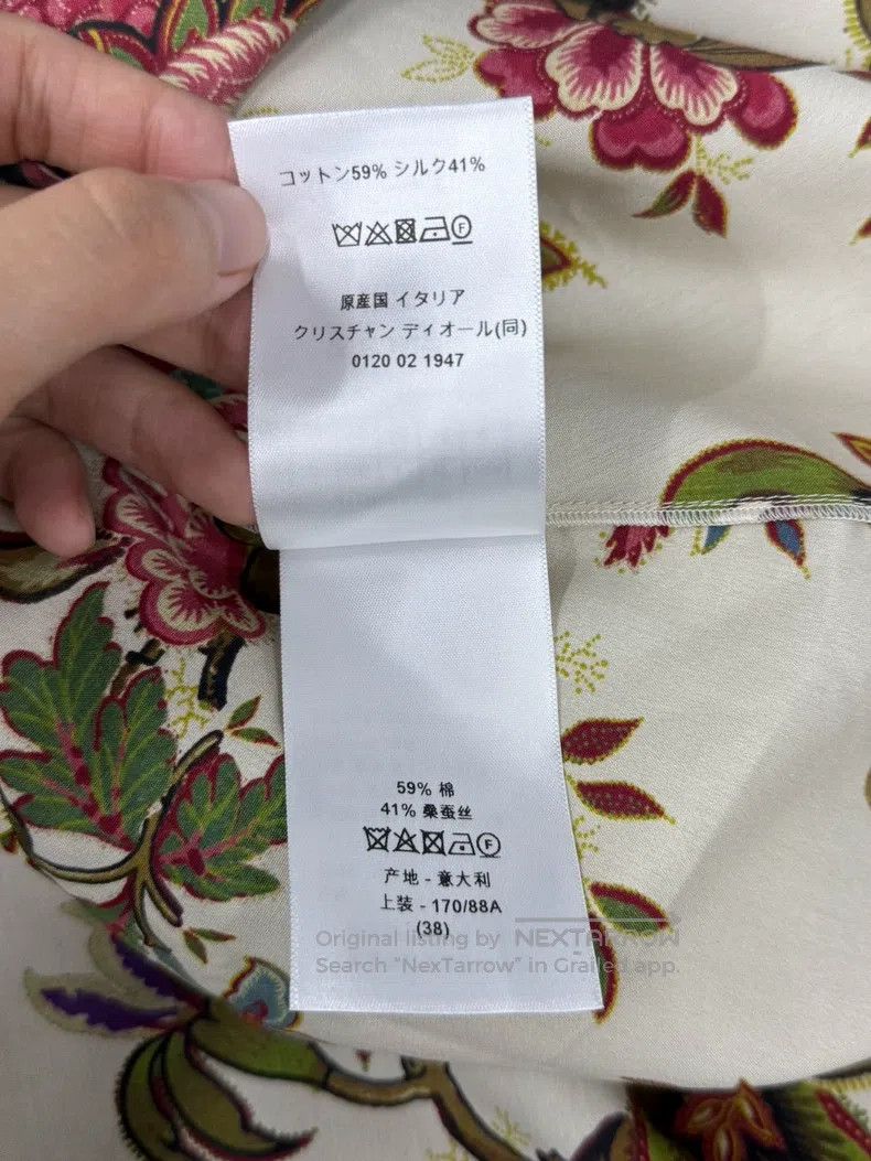 Dior Dior White printed flying sleeves short sleeves Size XS / US 0-2 / IT 36-38 - 6 Thumbnail
