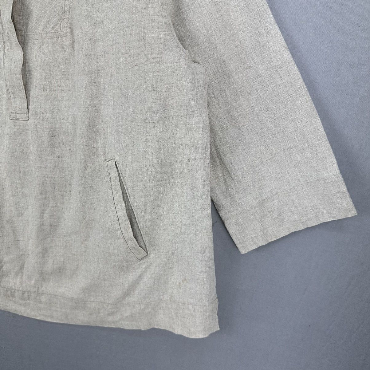 Gianni Valentino Vintage Gianni Lo Giudice Milano Hemp Pullover Jacket Size US M / EU 48-50 / 2 - 3 Thumbnail