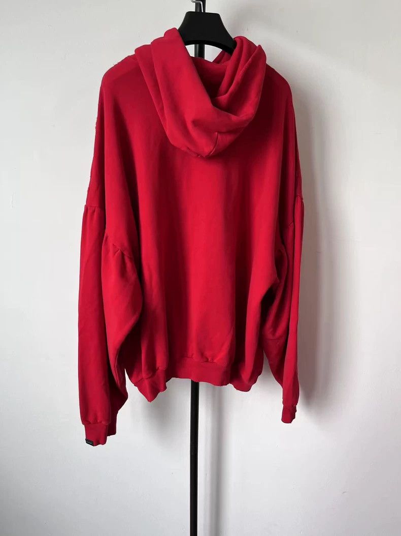 Balenciaga Balenciaga Letter Hooded Loose Long Sleeve Sweatshirt Size M / US 6-8 / IT 42-44 - 2 Thumbnail