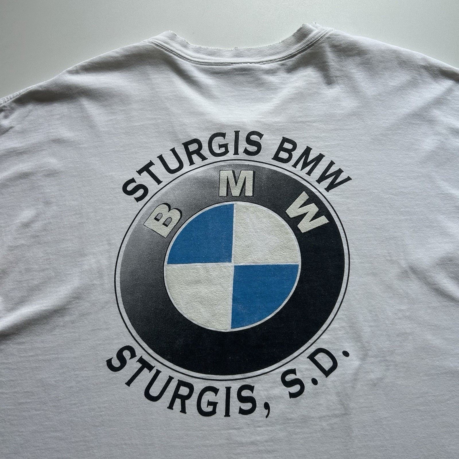BMW Vintage 90s BMW T Shirt 2XL Y2K Motorcycle Sturgis Art Promo Size US XXL / EU 58 / 5 - 2 Thumbnail