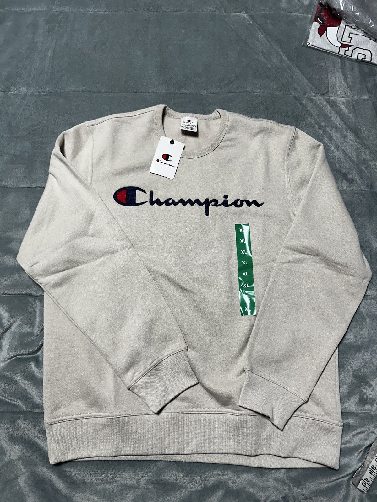 Champion New size XL Champion Crew Logo Sweatshirt - Tan/ Light Brown Size US XL / EU 56 / 4 - 2 Thumbnail