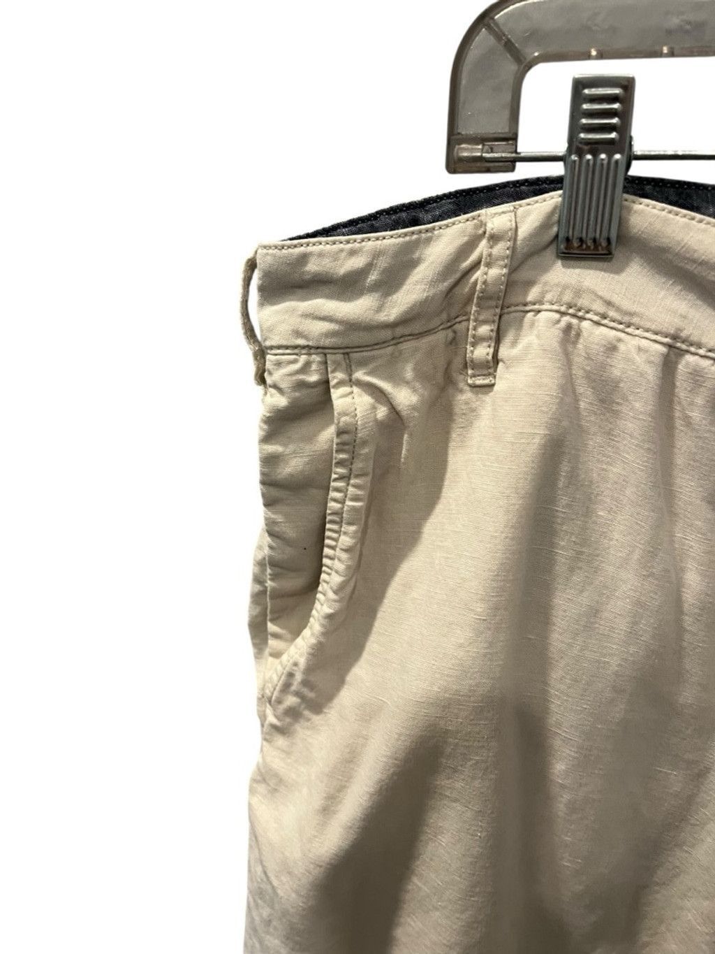 Faherty Faherty Linen Blend Khaki Chino Shorts Men's Size 35 Size US 35 - 2 Thumbnail