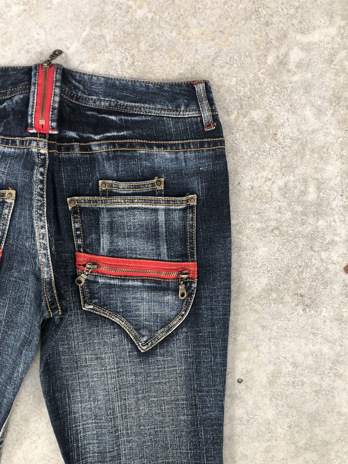 If Six Was Nine Japanese BCBG Flared Jeans Distressed Jeans Size US 32 / EU 48 - 10 Thumbnail