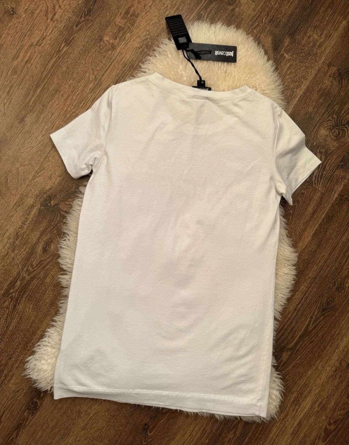 Just Cavalli Just Cavalli logo t-shirt white graphic M new with tags Size M / US 6-8 / IT 42-44 - 3 Thumbnail