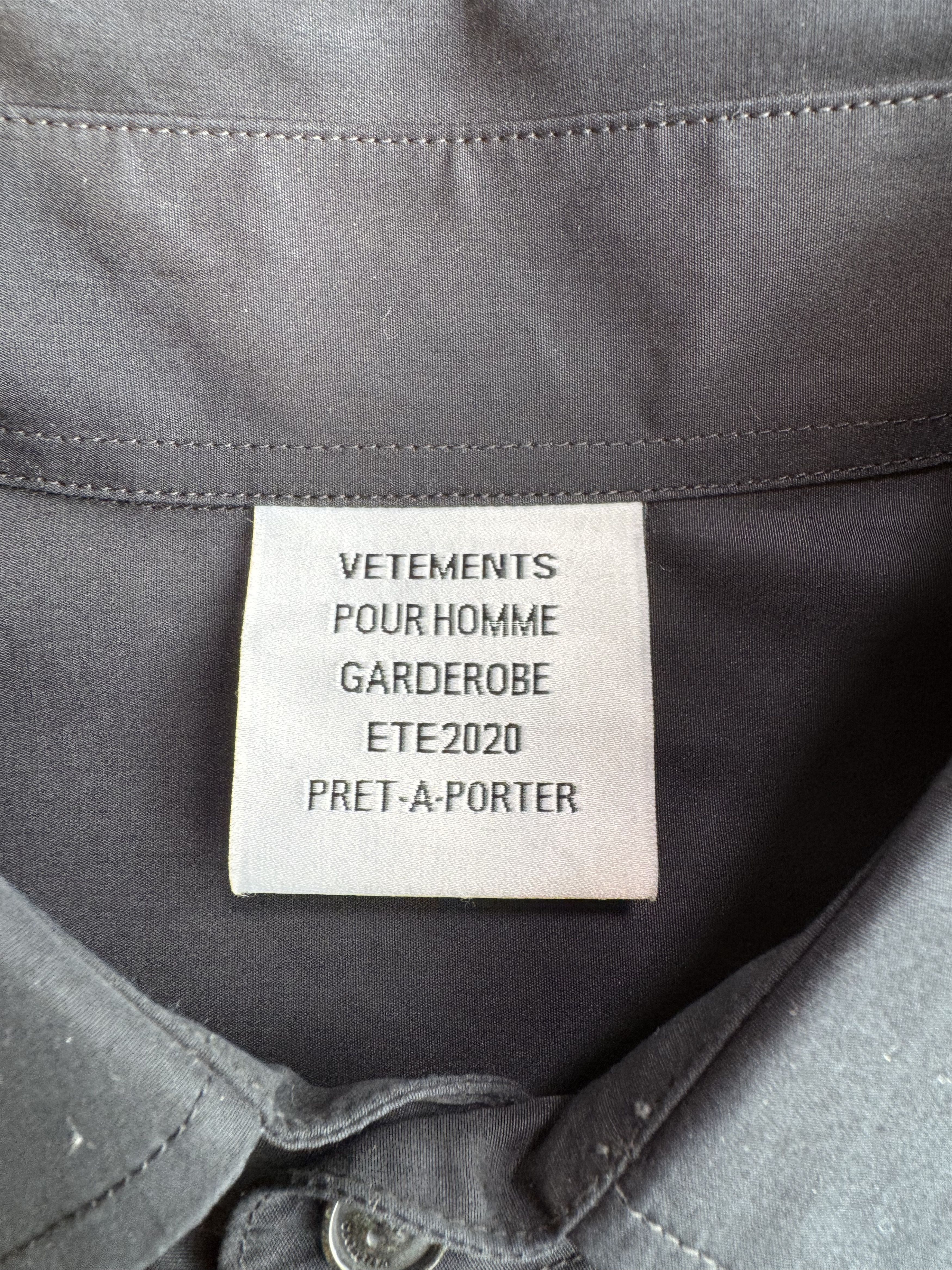 Vetements Vetements SS20 RUNWAY Dressmakers oversized shirt Size US S / EU 44-46 / 1 - 9 Thumbnail